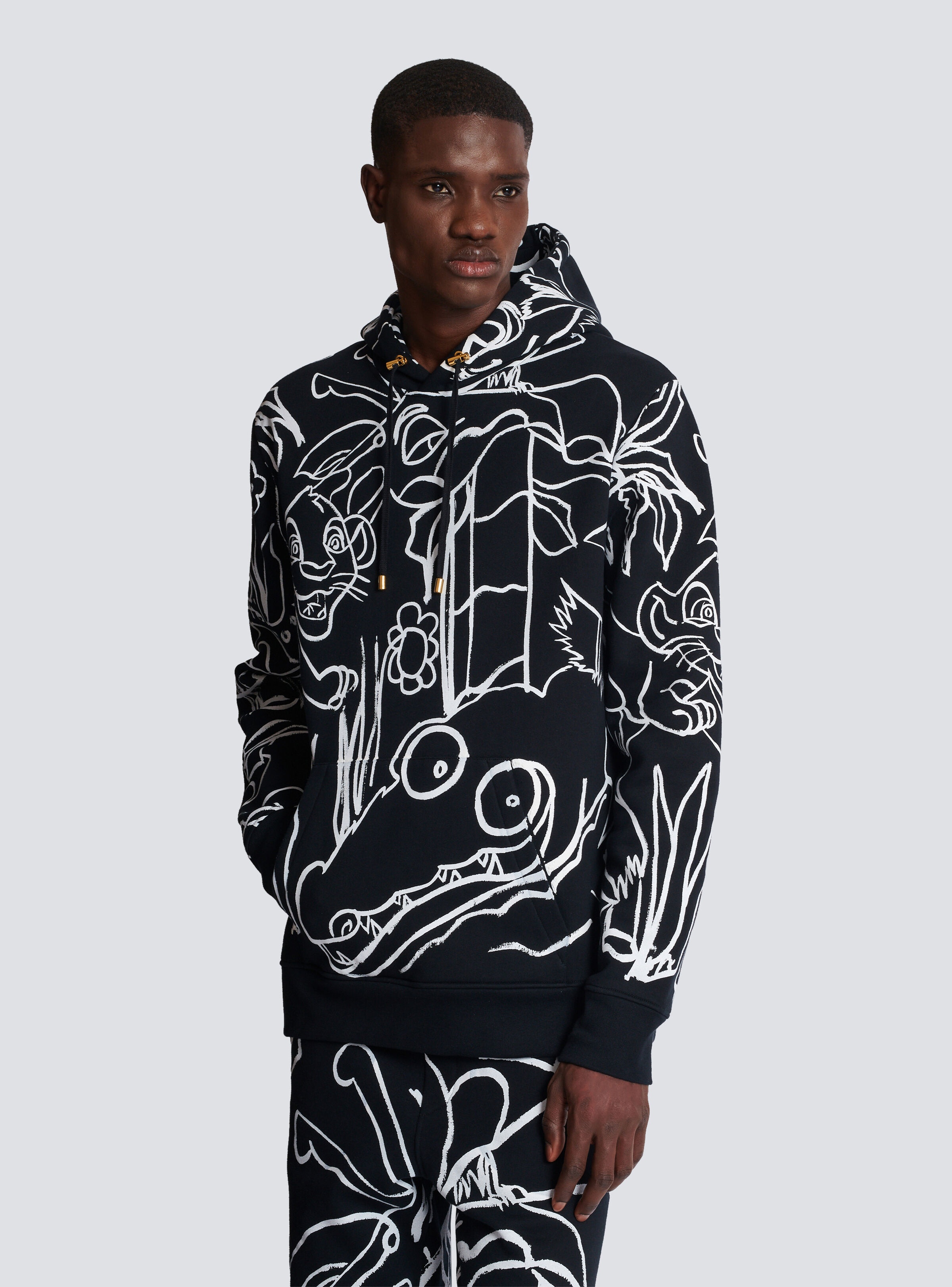 Disney x Balmain: The Lion King - Hoodie with Enfant Précoce print - 6