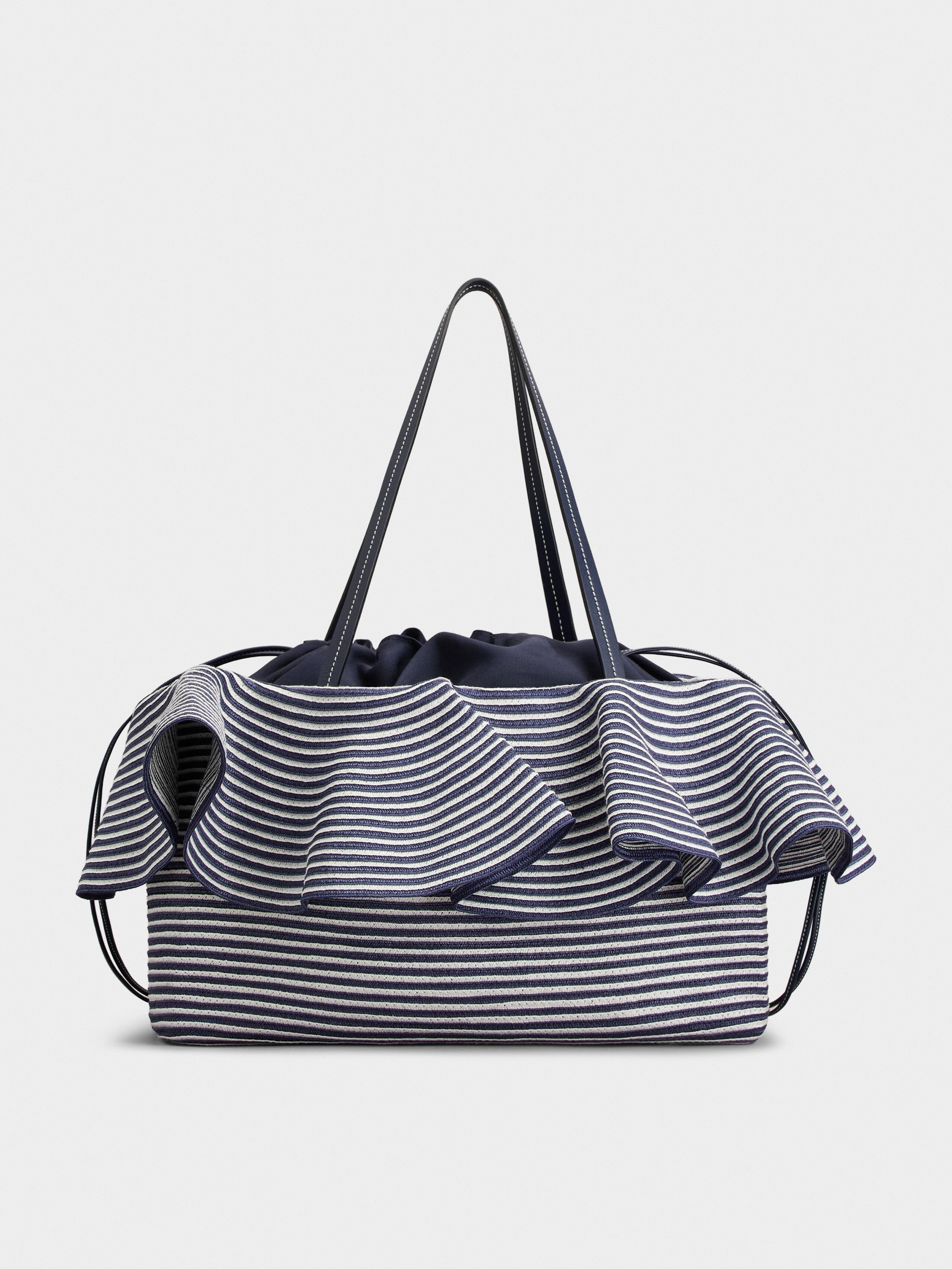 Medium Shopping Bag in raffia - 4