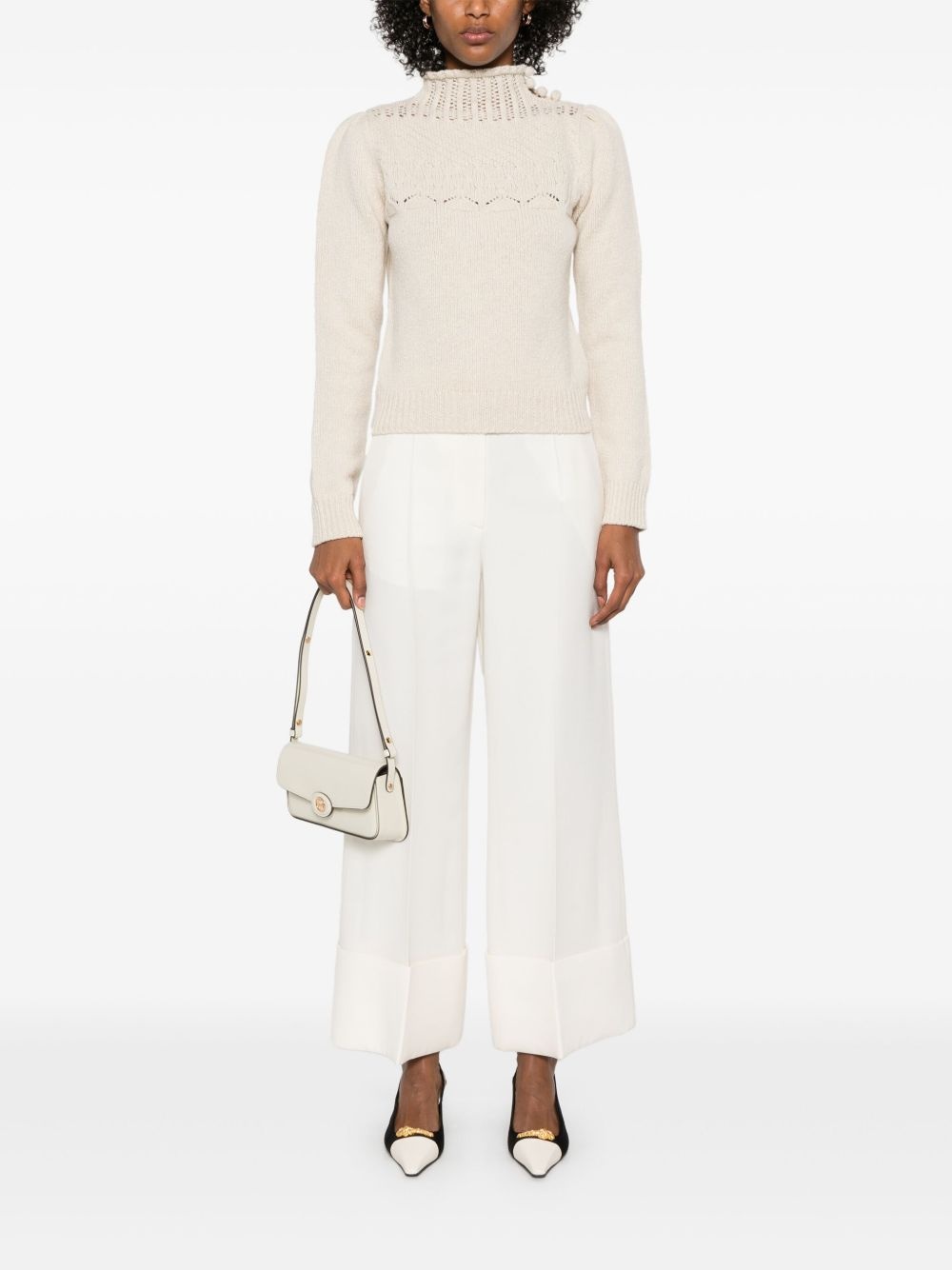 open-knit sweater - 2