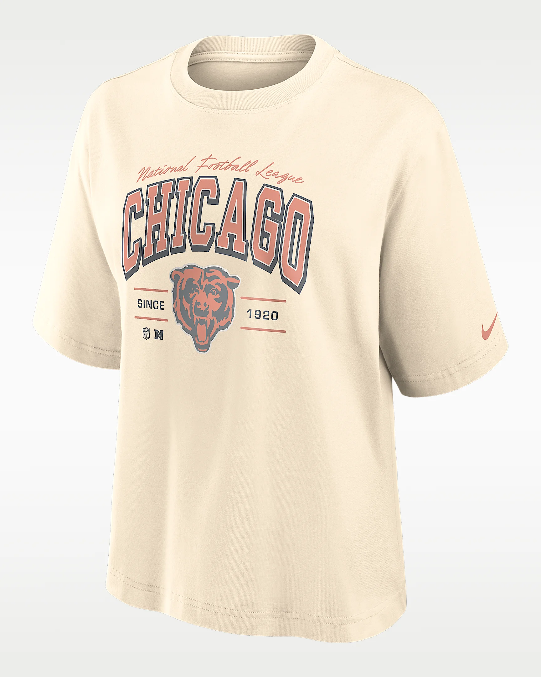 Chicago Bears Vintage Mod Boxy Women's Nike NFL T-Shirt - 1