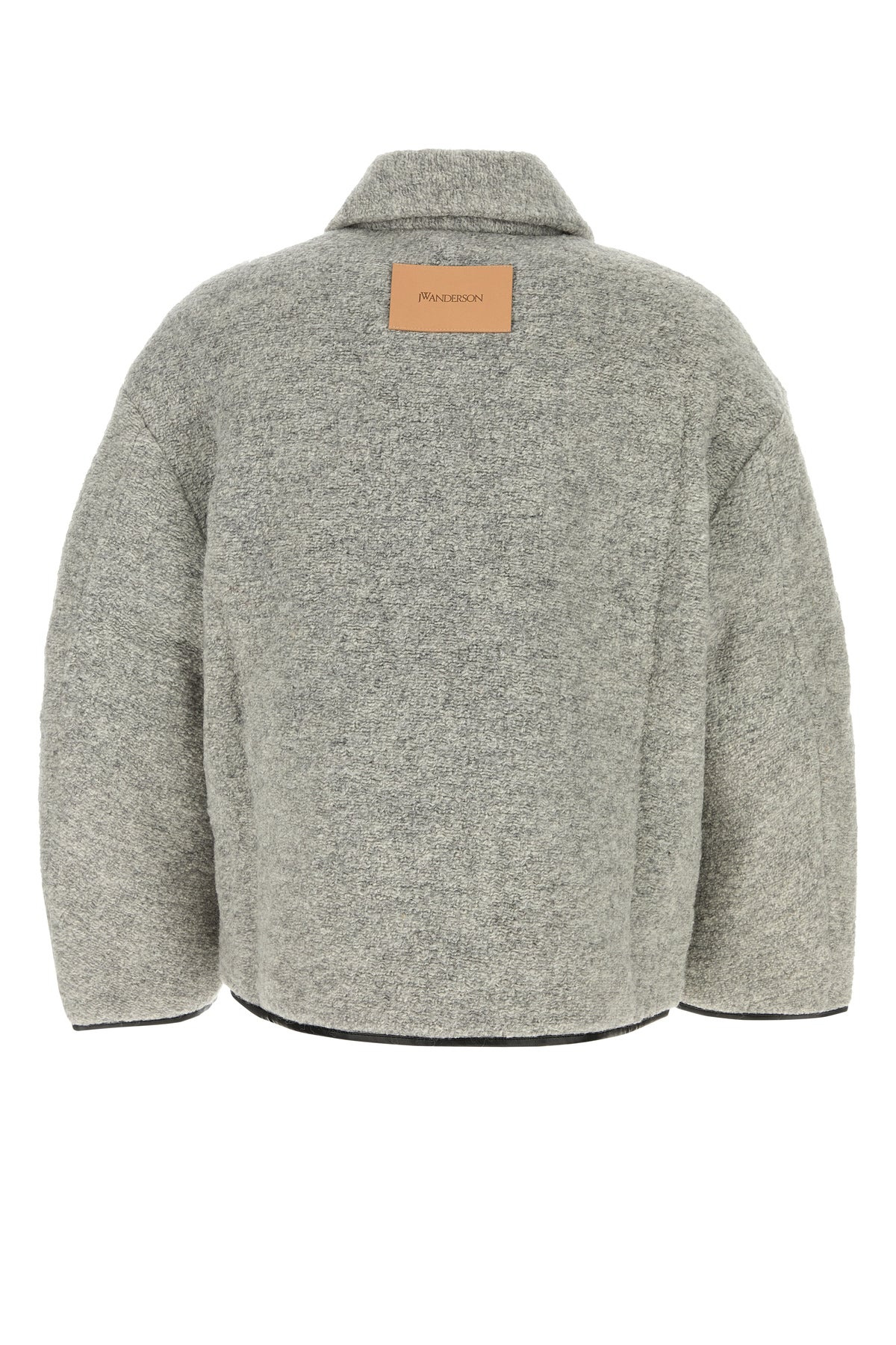 Melange light grey wool blend jacket - 2