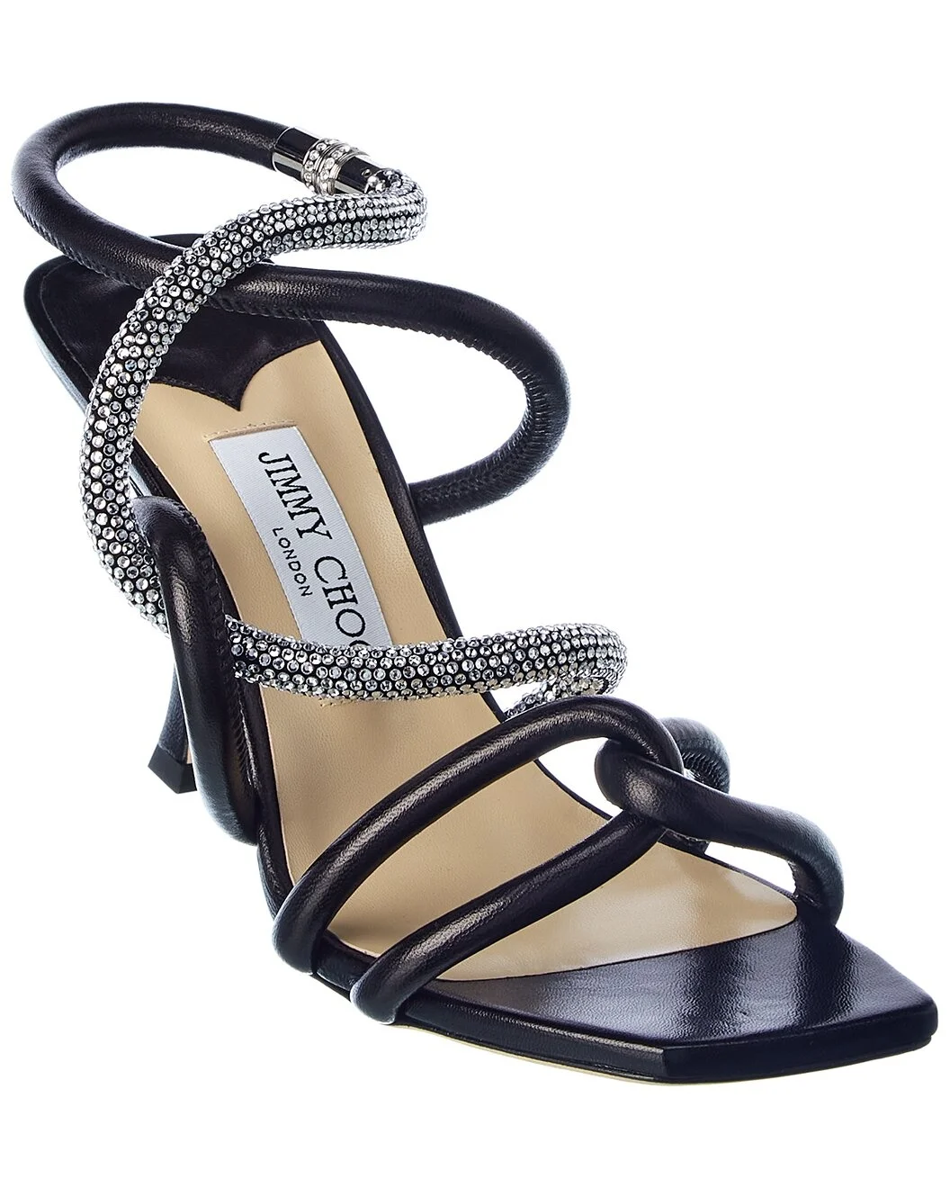 Jimmy Choo Lonnie 90 Leather Sandal - 1