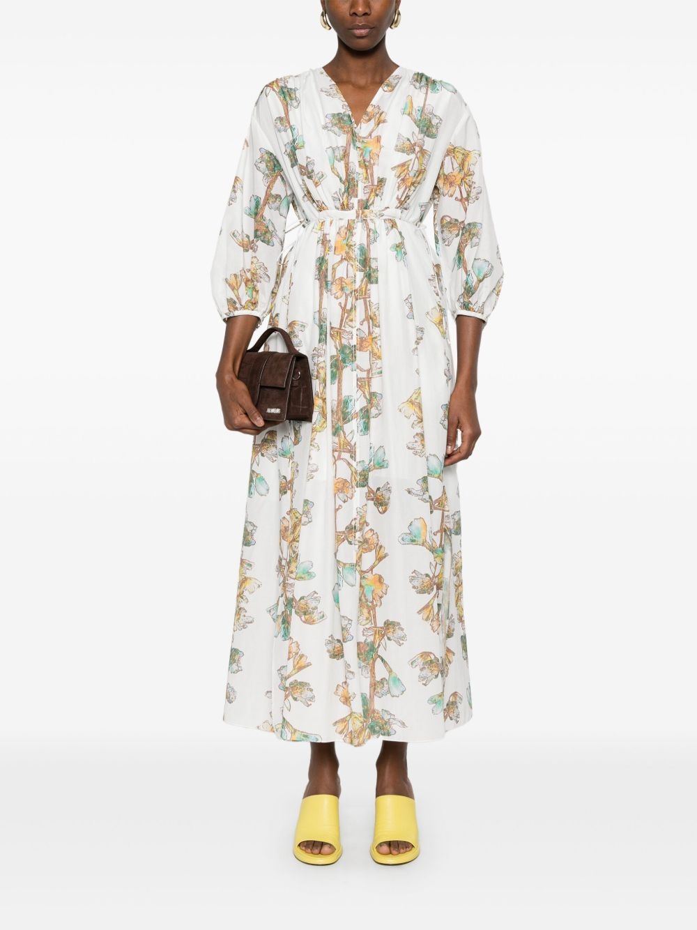 floral-print maxi dress - 2