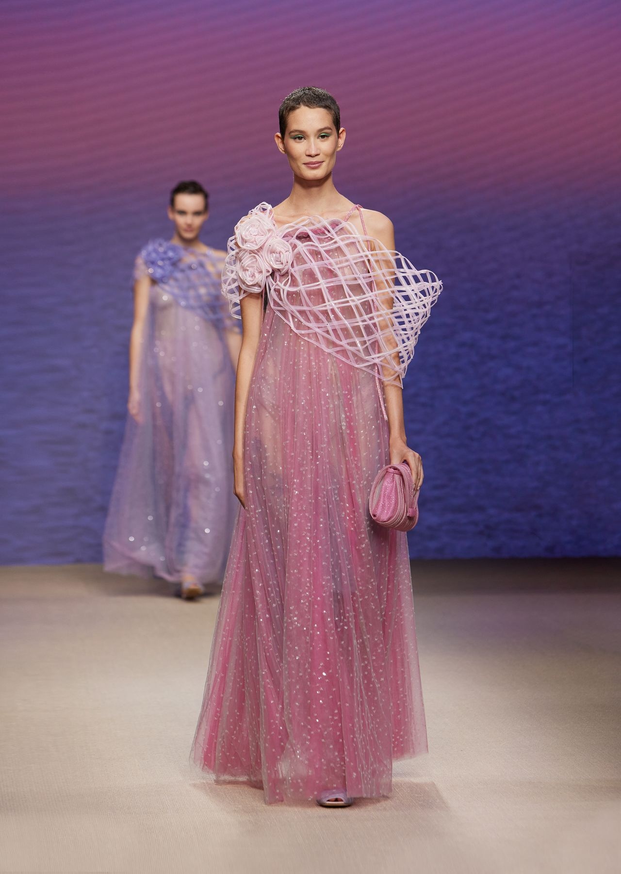 Starlit-sky tulle dress - 7