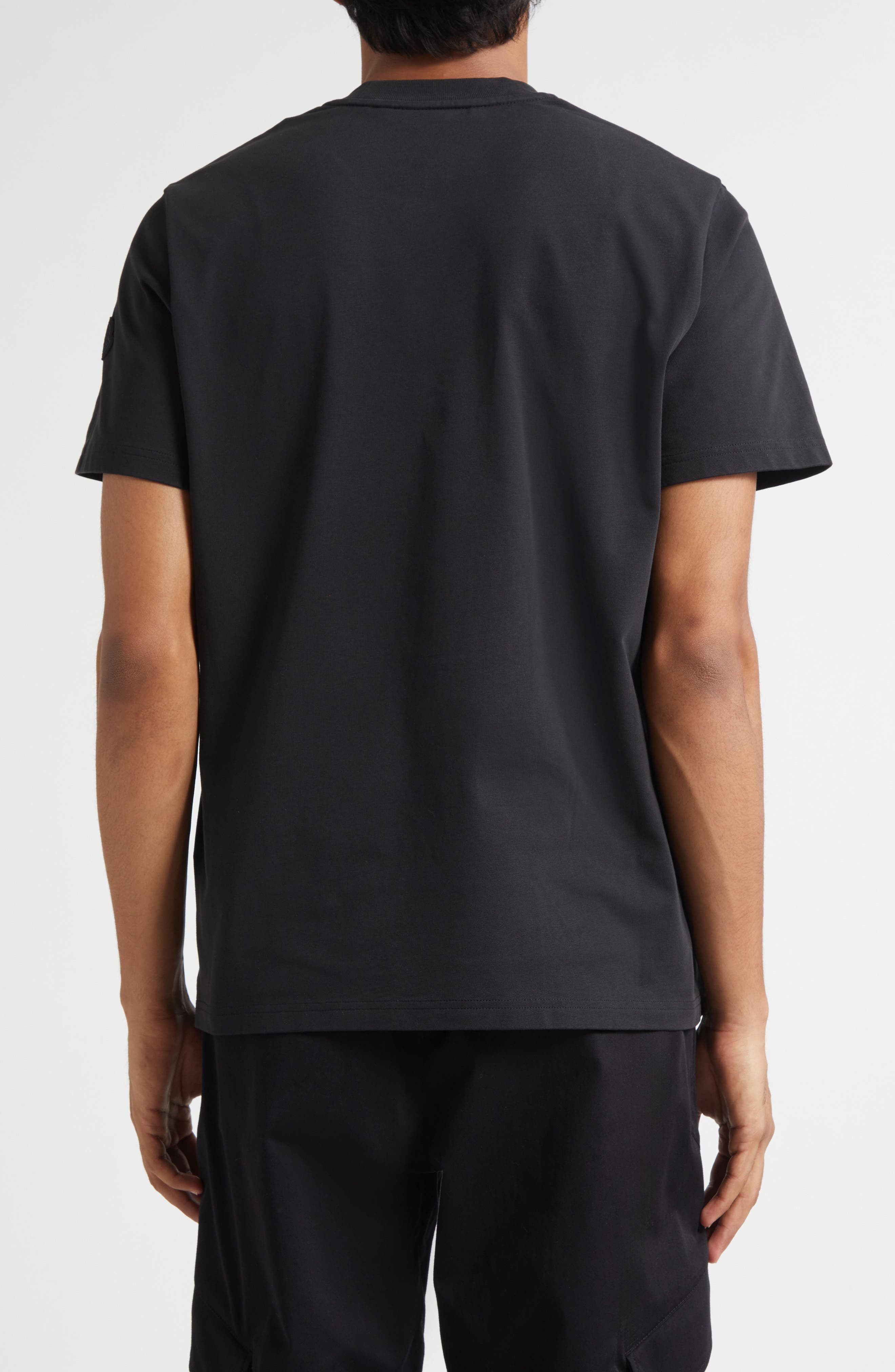 Moncler Black Mountain Logo Cotton Graphic T-Shirt in Smoky Black at Nordstrom - 3