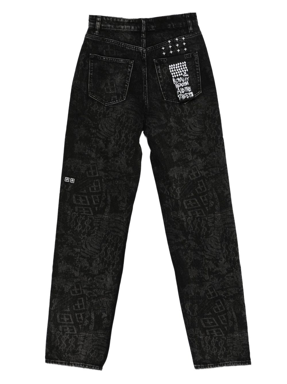 Playback Graf logo-pattern jeans - 2