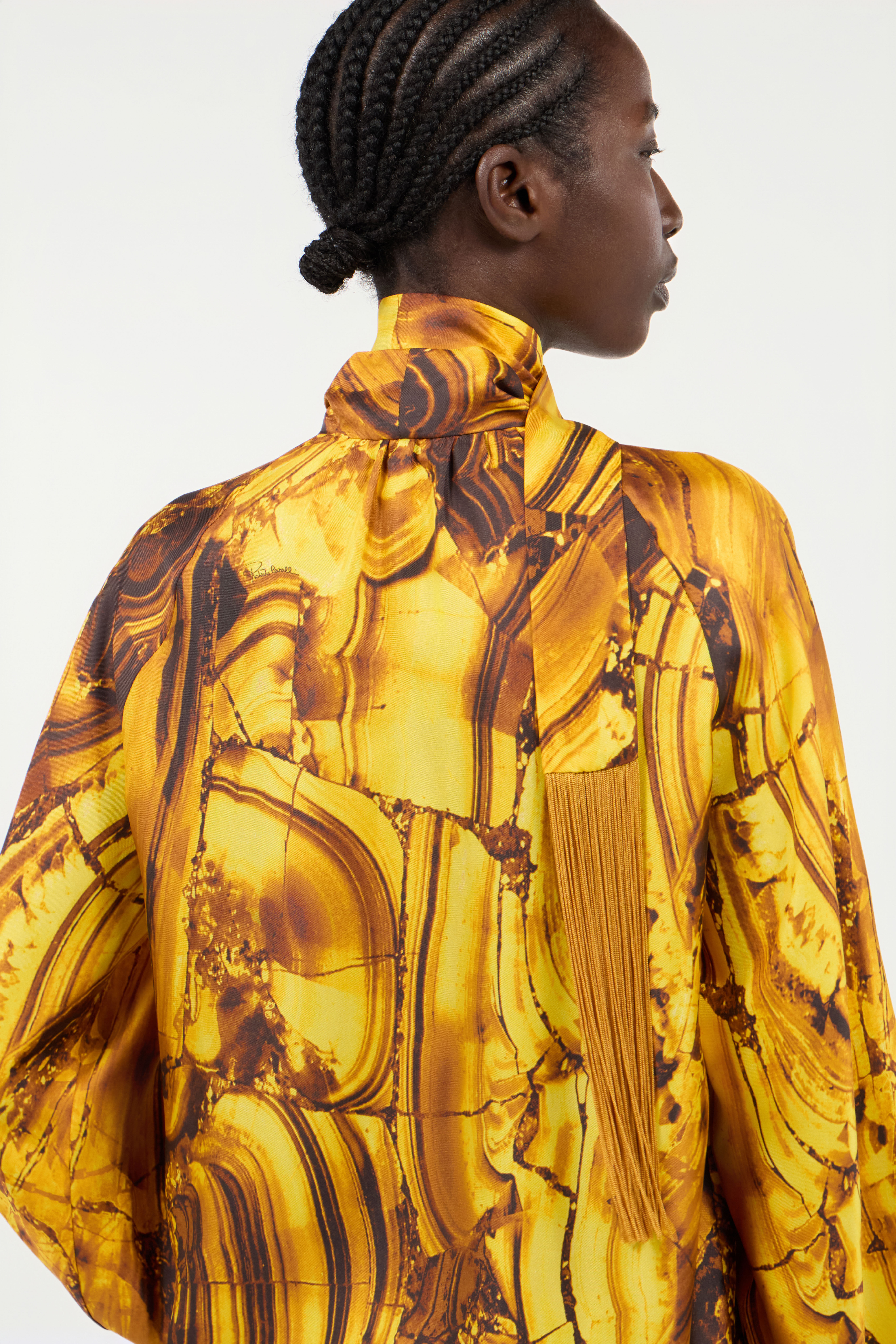 Tigereye Print Silk Shirt - 2