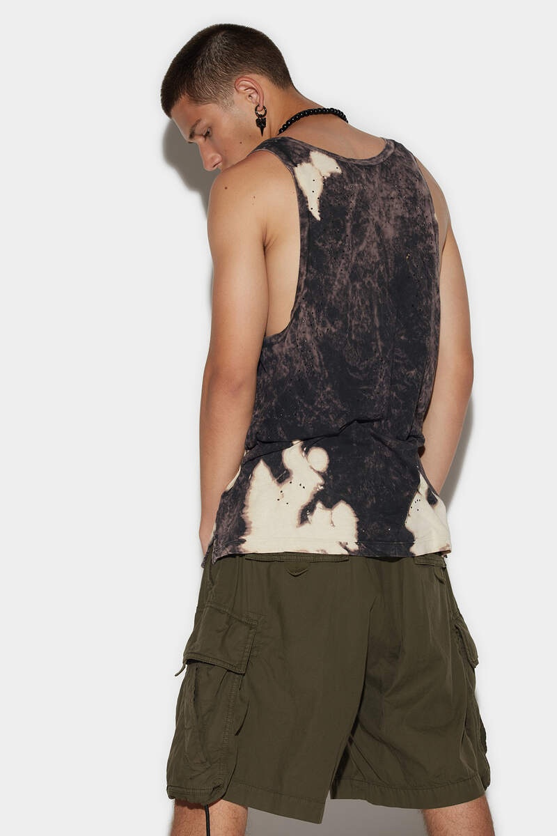 STONE TIE&DYED OVER VOGATORE TANK TOP - 2