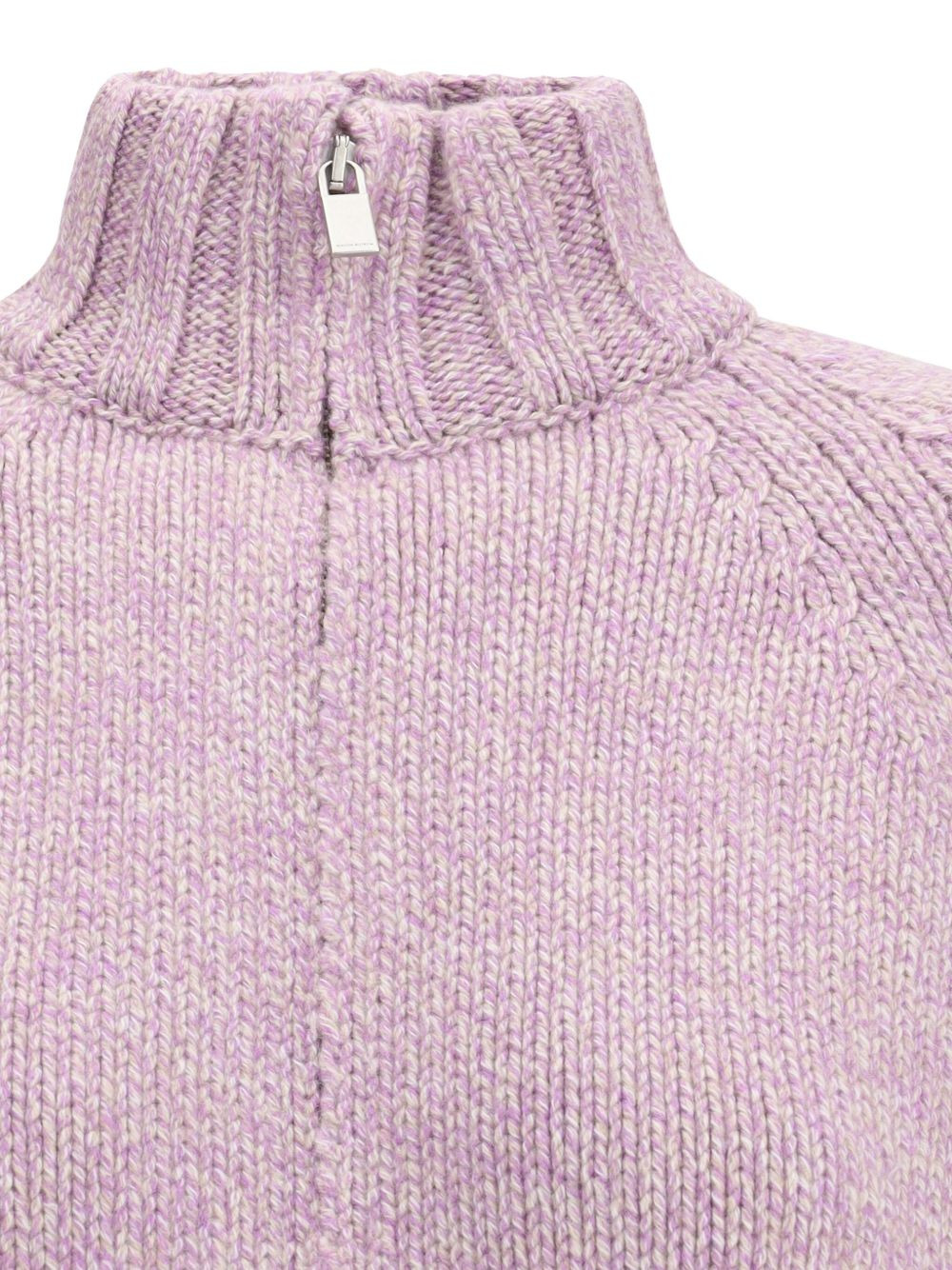 high-neck zip-front cardigan - 5