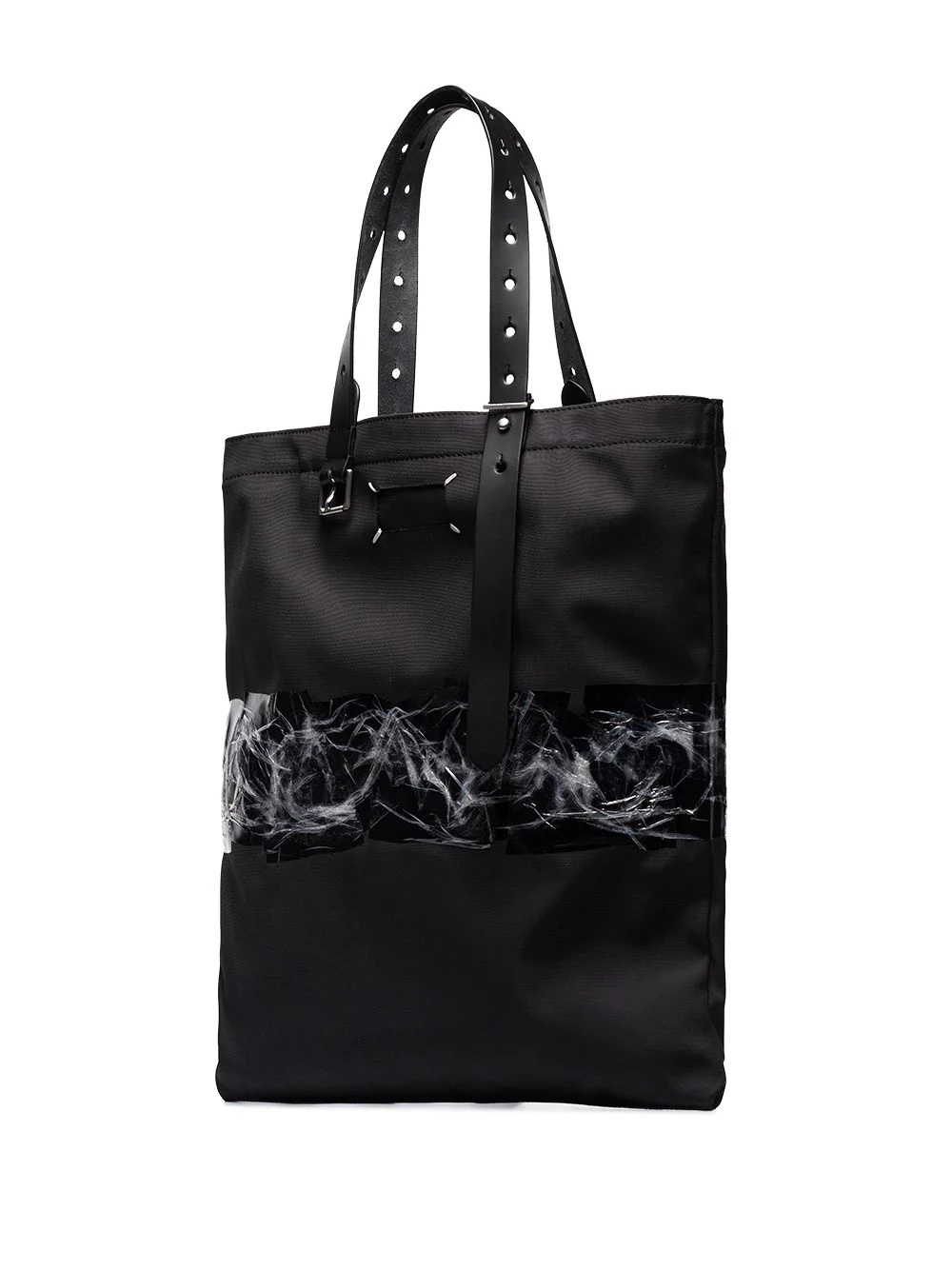 belt-handle abstract-print tote bag - 3