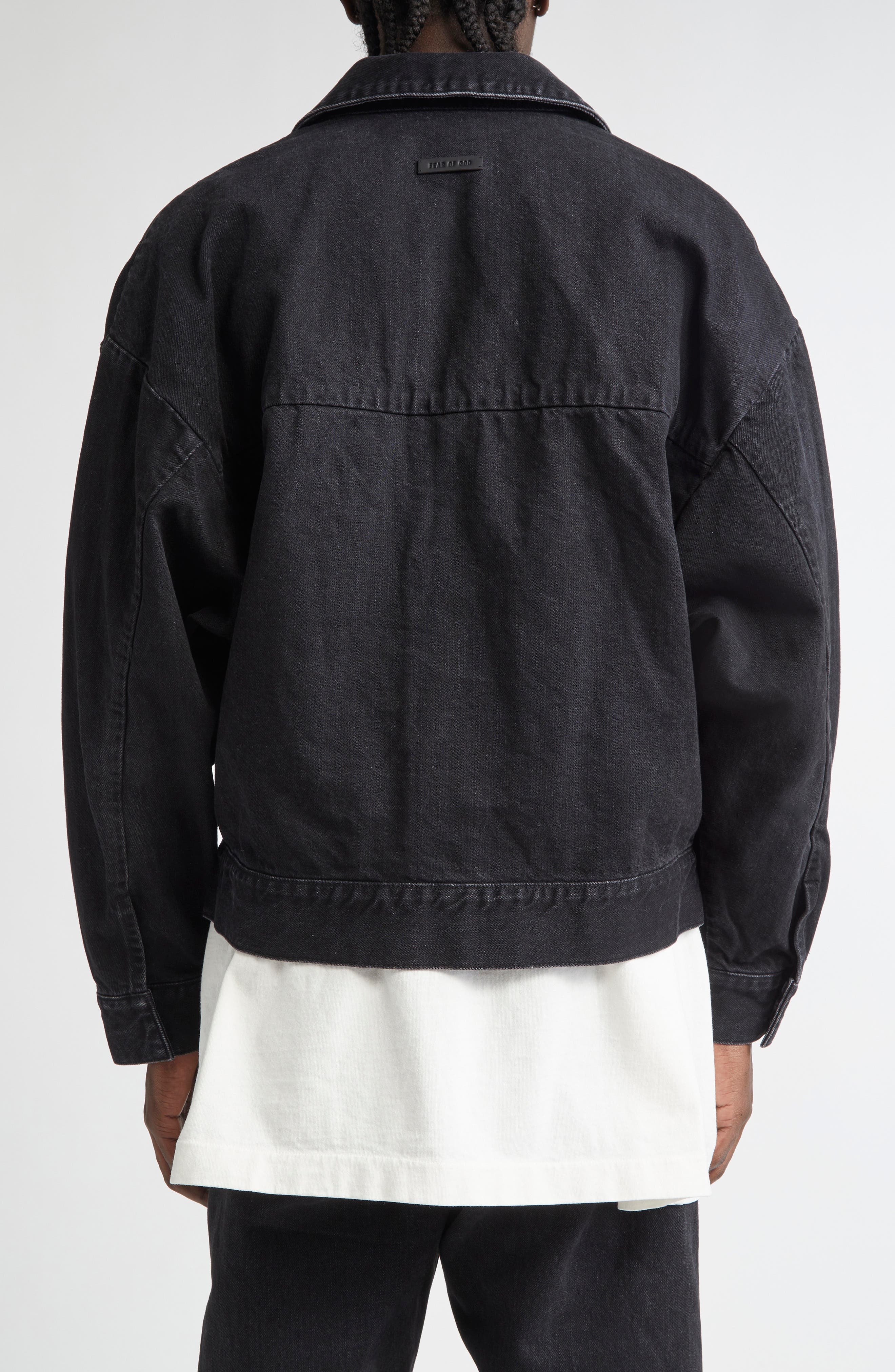 Fear of God Denim Trucker Jacket in Black at Nordstrom - 3