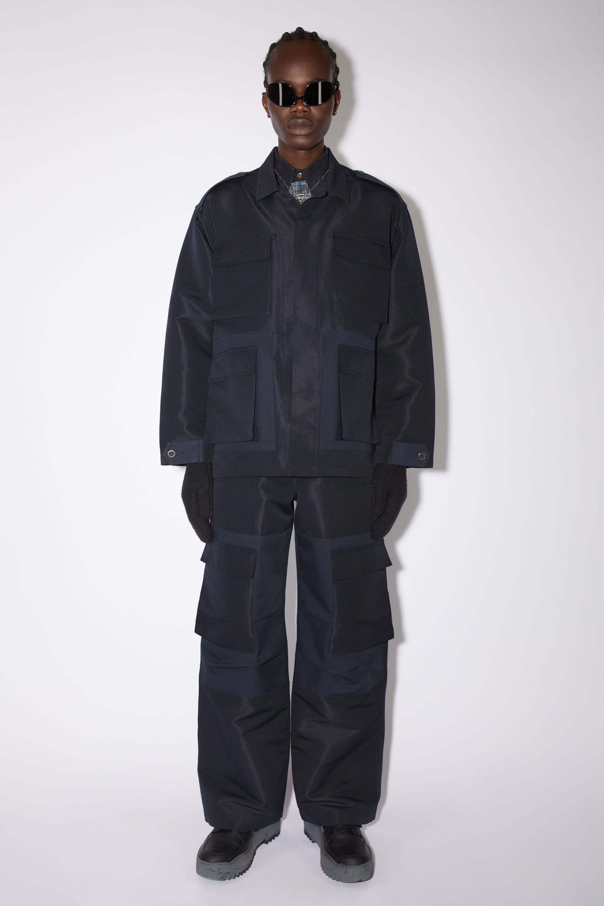 Casual ripstop jacket - Dark Blue - 2