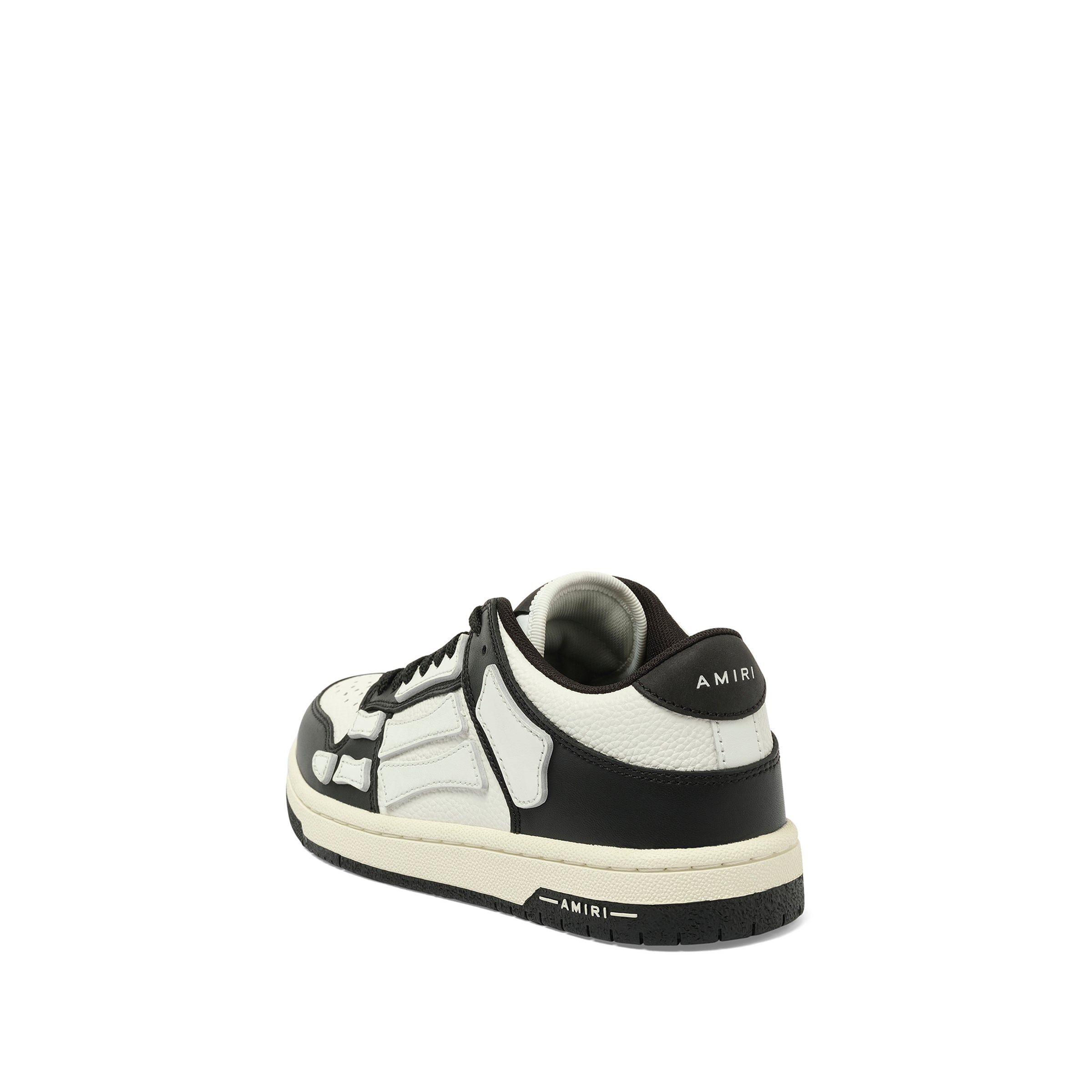 Skeleton Low top Sneaker in Black/White - 3