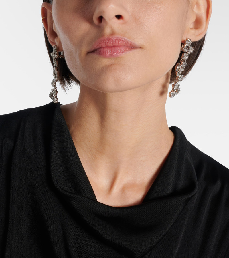 Crystal-embellished drop earrings 6