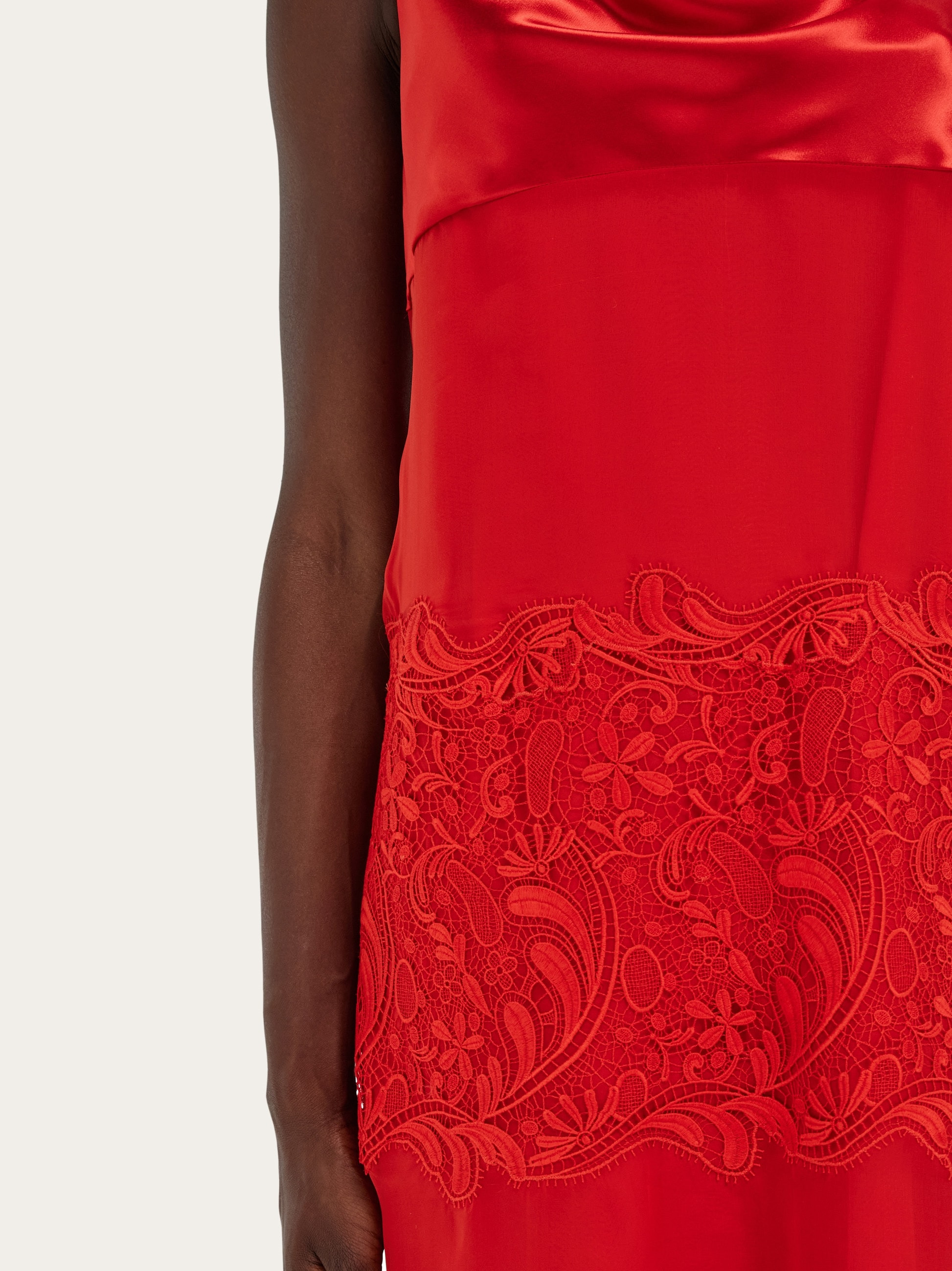 Silk dress with drape detail - 6