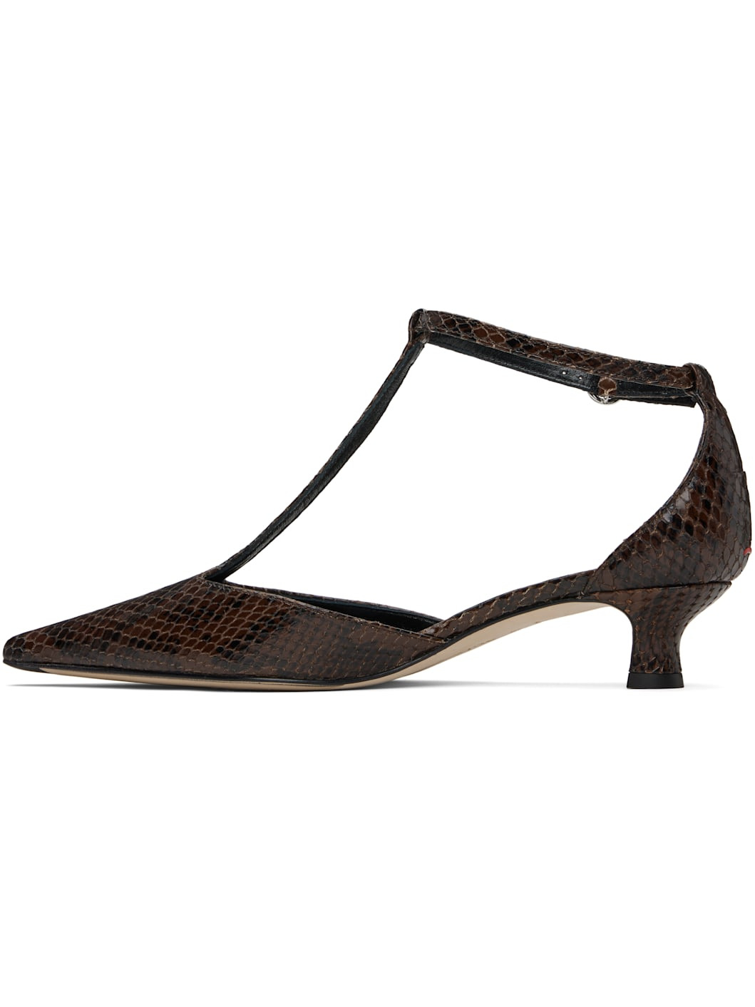 Brown Liz T-Bar Heels - 3