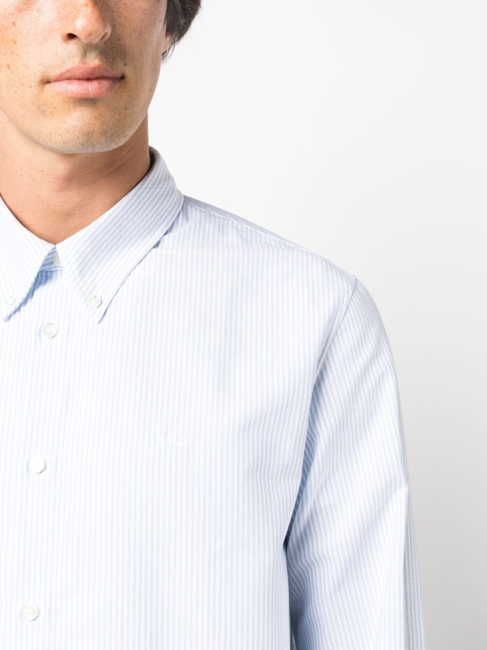 striped cotton shirt - 5