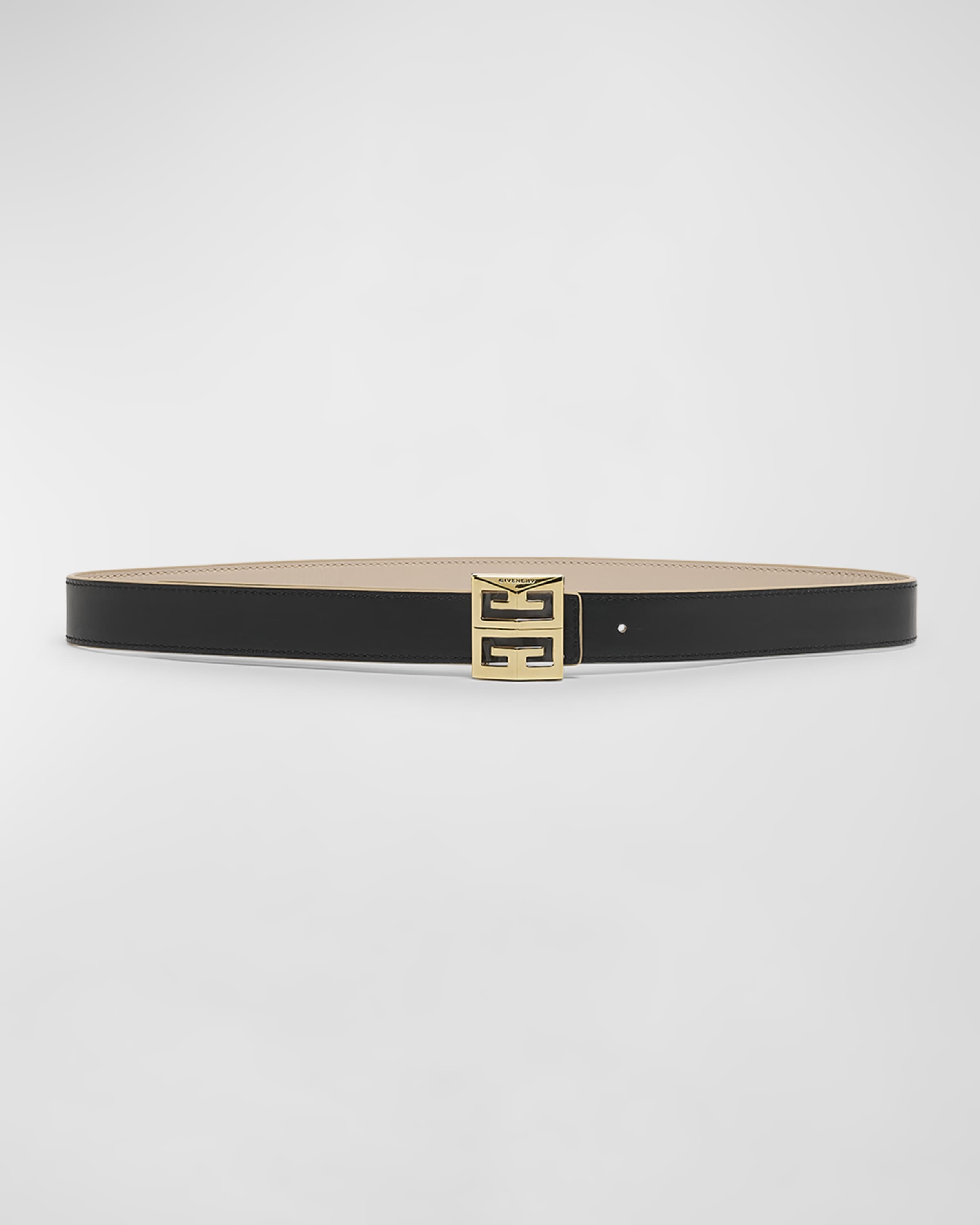 4G Leather & Gold Reversible Belt - 1