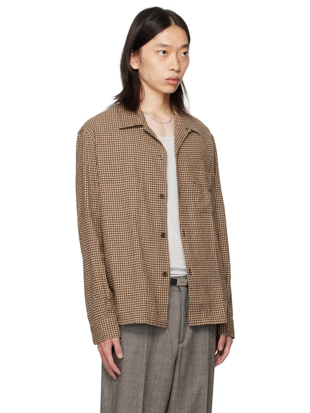 Brown Heusen Shirt - 2