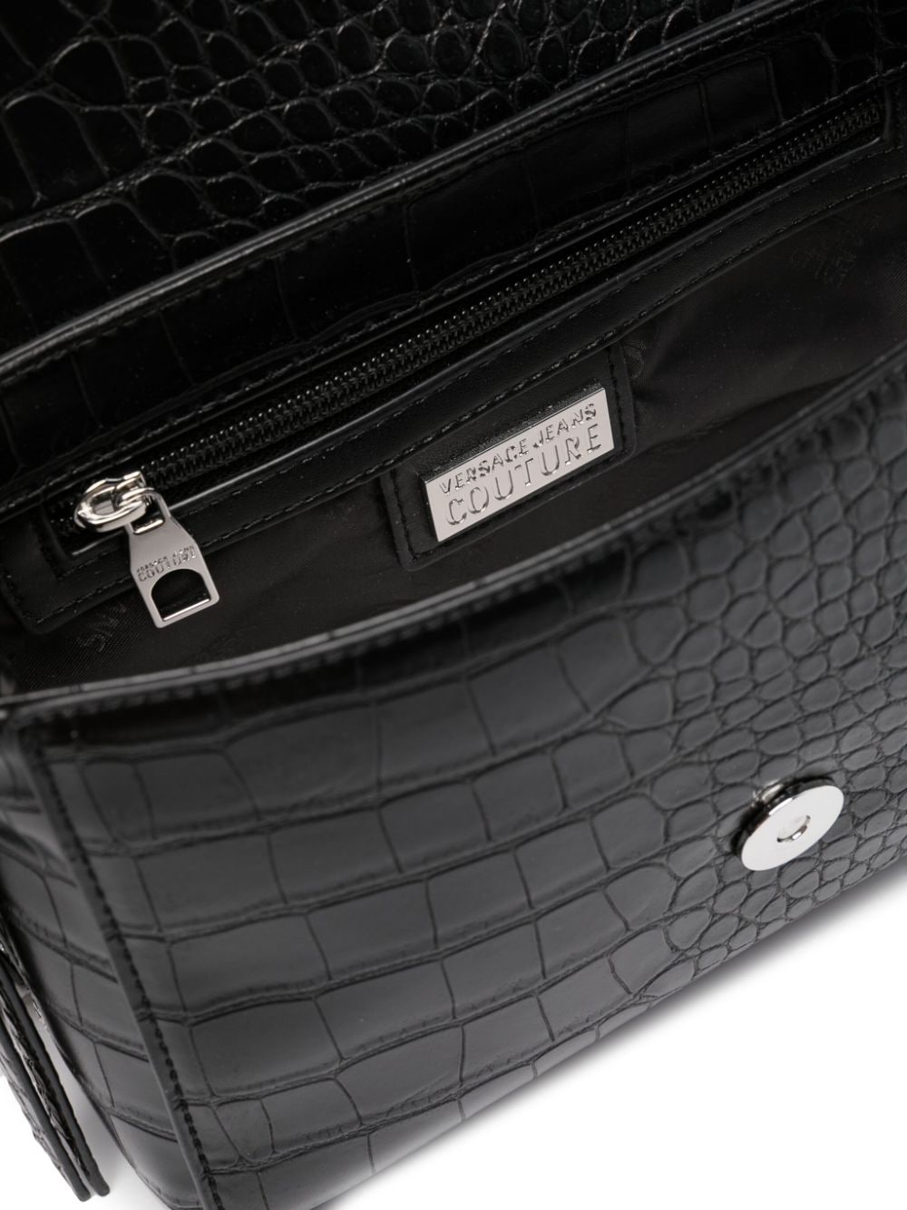 crocodile-effect shoulder bag - 5