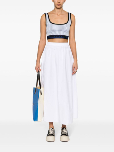 Marni striped cropped tank top outlook