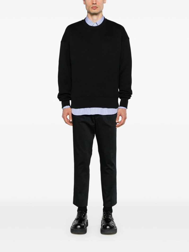 AMI Paris Ami de Coeur-embossed jersey sweatshirt outlook