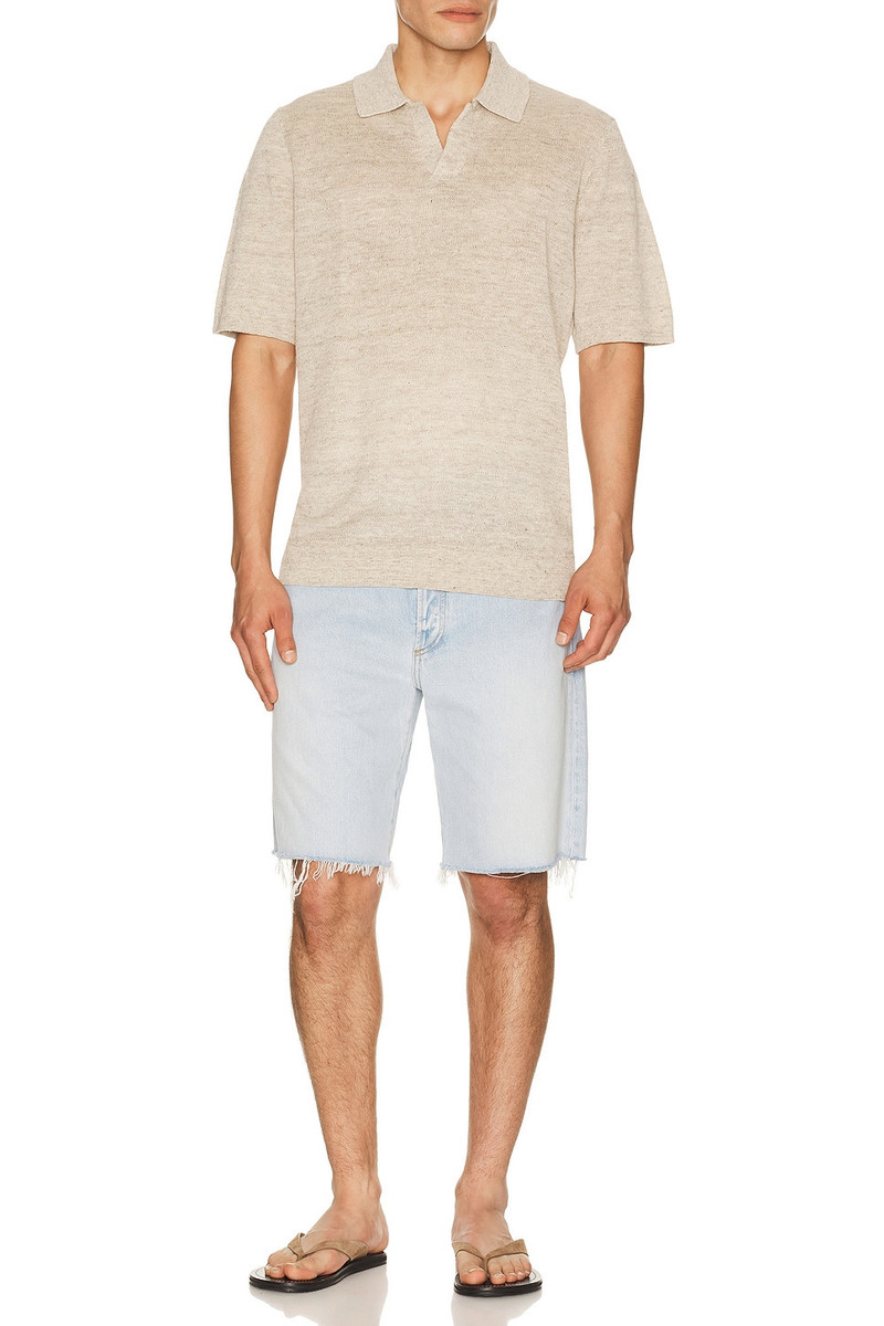 FAHERTY Short Sleeve Linen Sweater Polo outlook