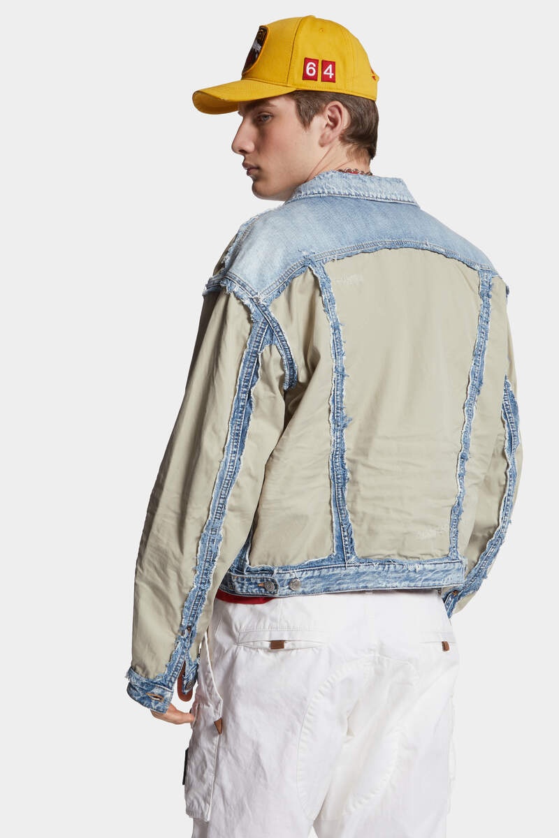 SUPER RIPPED MIXED JACKET - 4