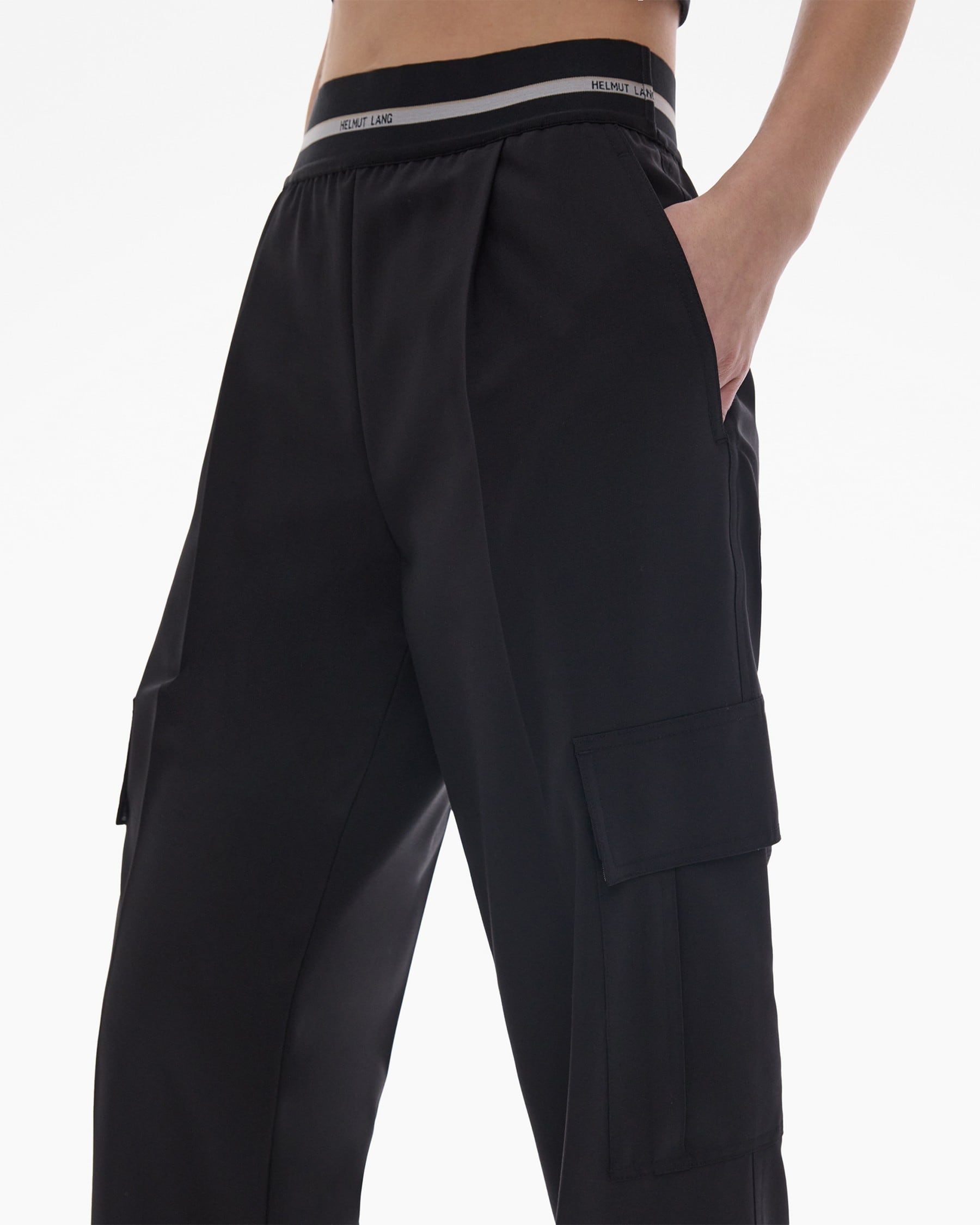PULL-ON STRETCH WOOL CARGO PANT - 7