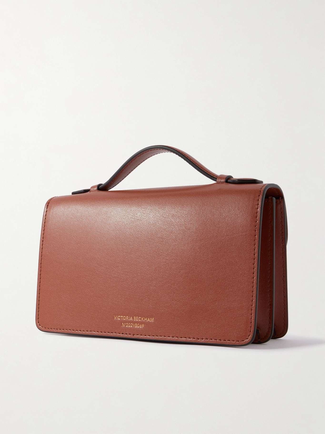 Dorian mini leather shoulder bag Tan - 3