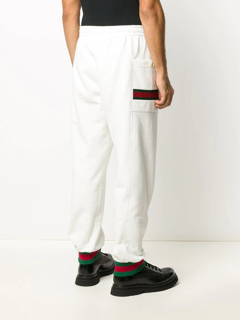 Web stripe track pants - 4