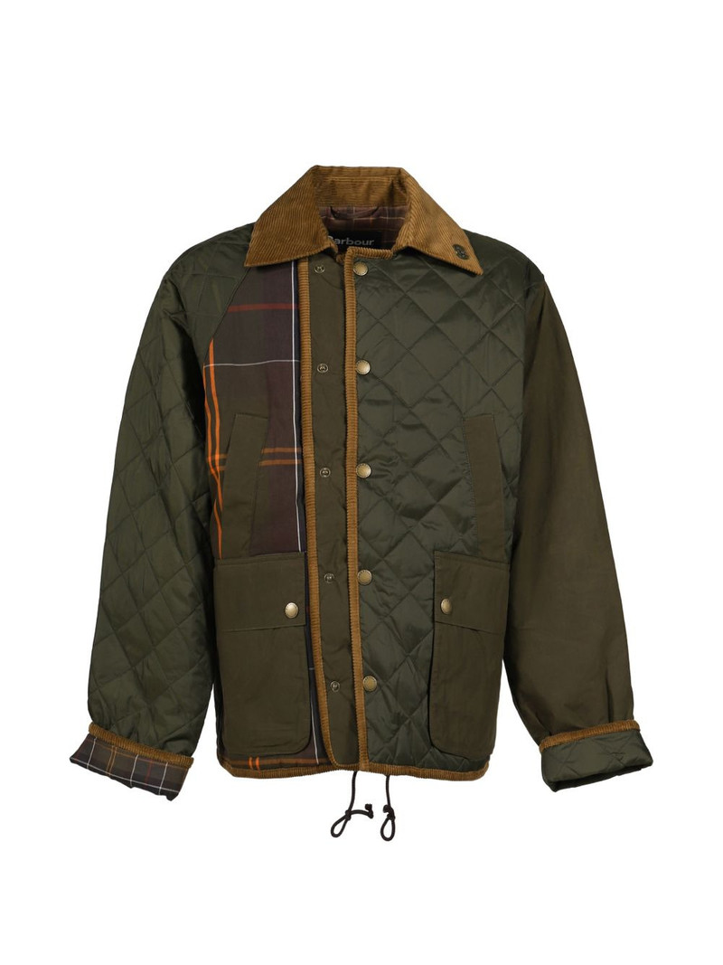 x Barbour quilted patchwork jacket 1