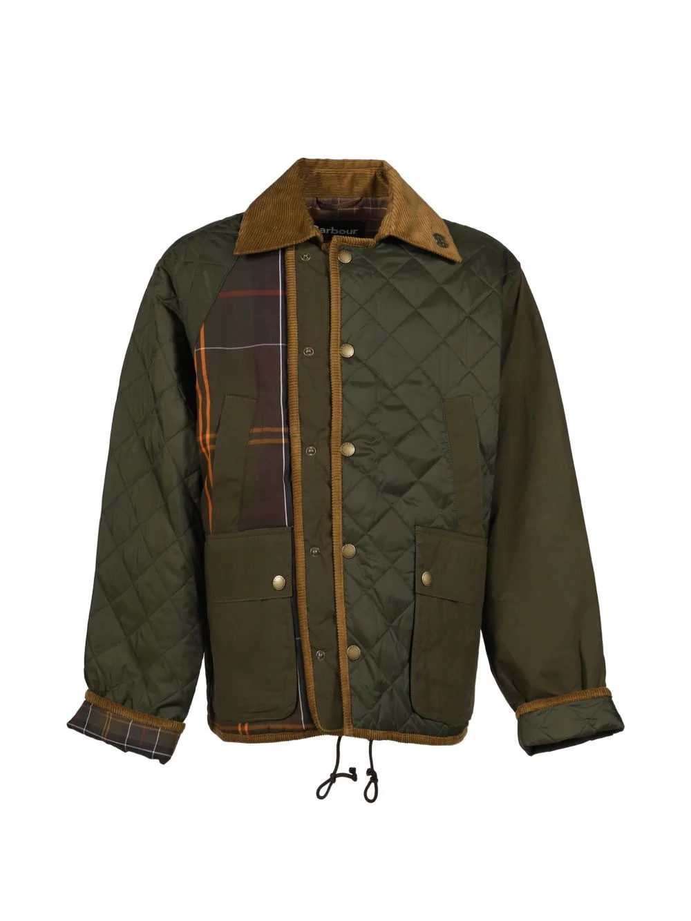 x Barbour quilted patchwork jacket - 1