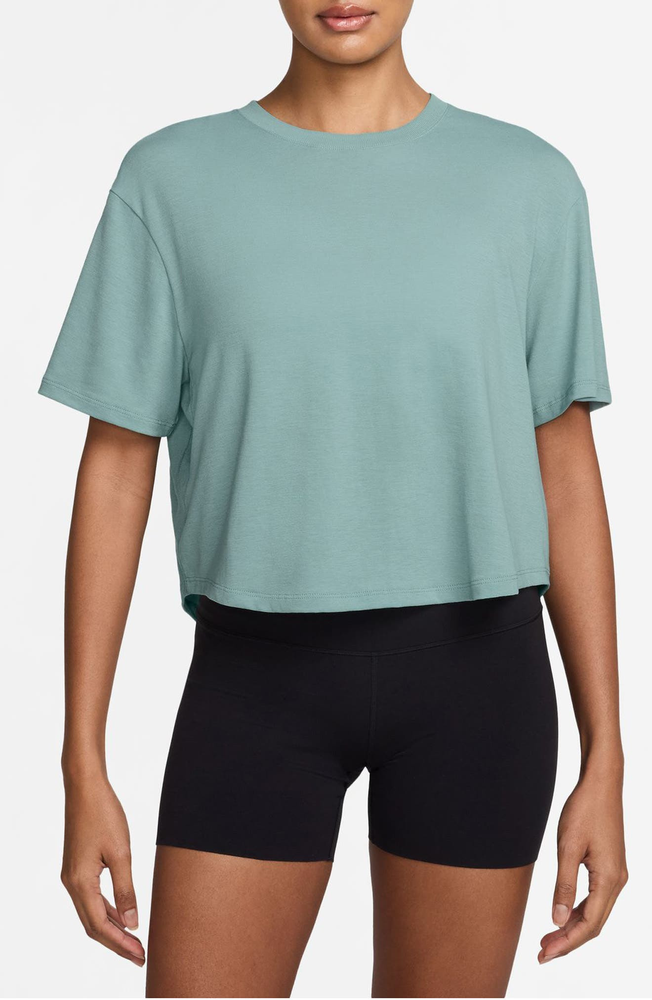 Nike One Relaxed Dri-FIT Crop Top in Cannon at Nordstrom - 1