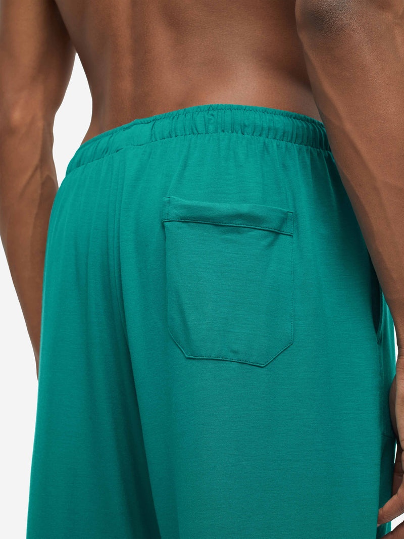 Men's Lounge Shorts Basel Micro Modal Stretch Jungle Green - 6