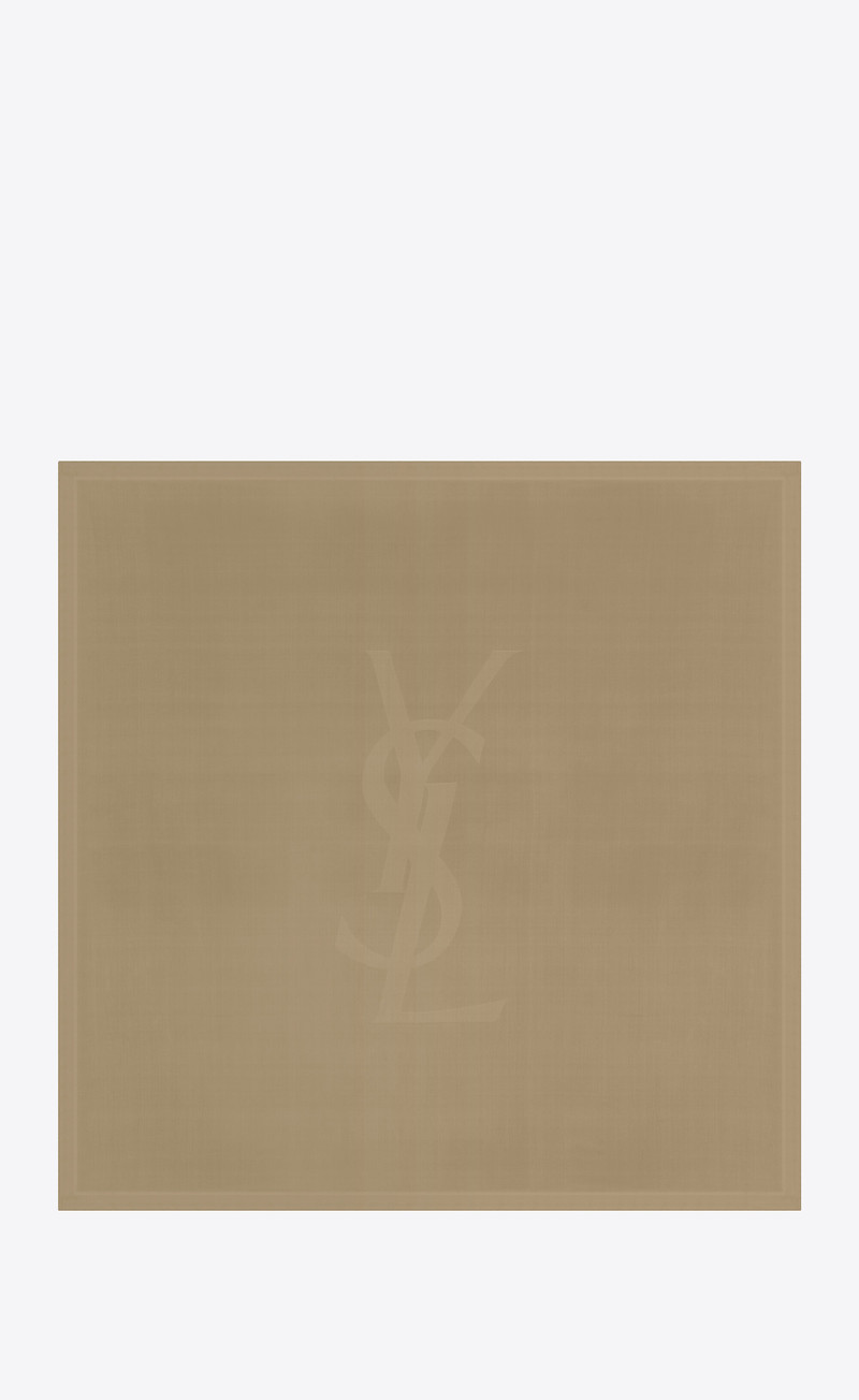 cassandre square scarf in silk charmeuse 1