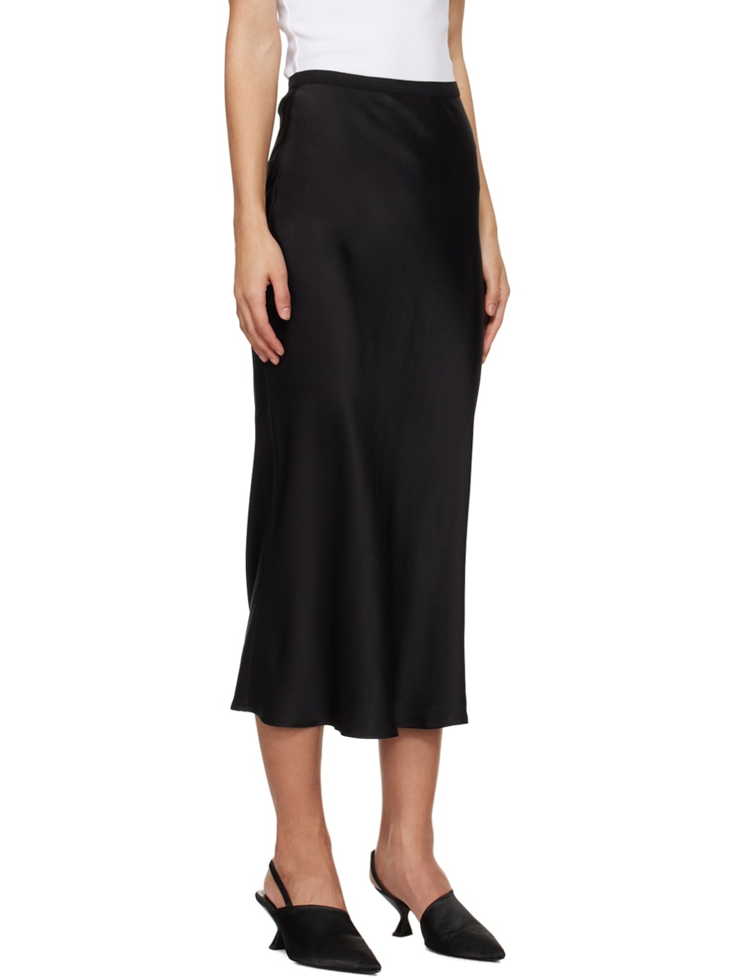 Black Bar Midi Skirt - 2