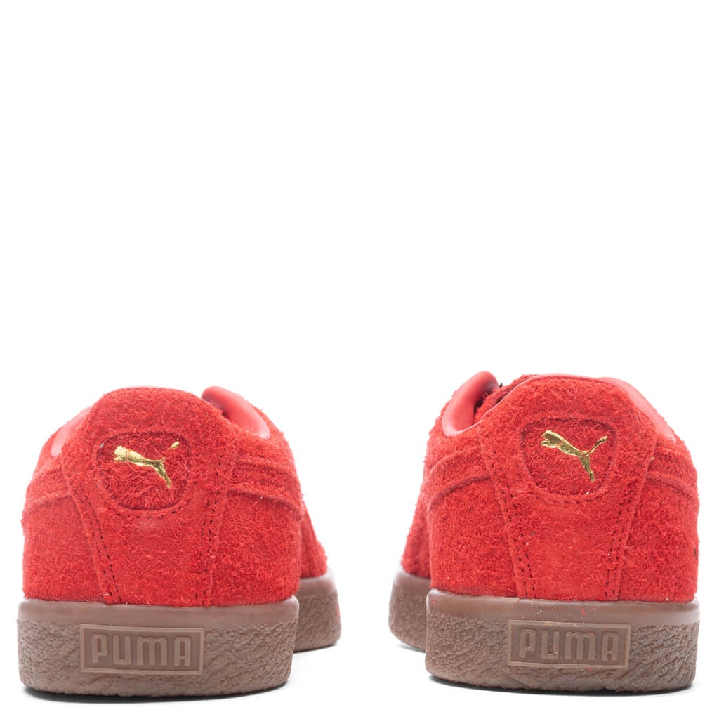 PUMA SUEDE VTG HAIRY SUEDE - RED - 4