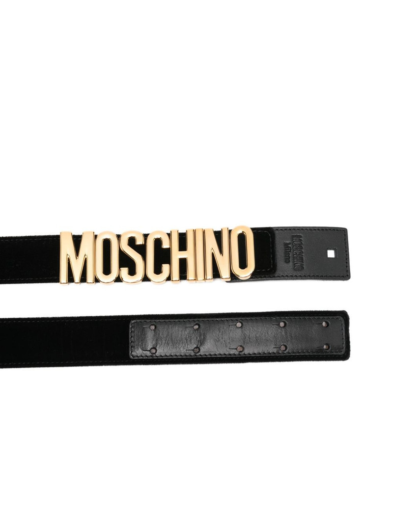Moschino logo-lettering belt outlook