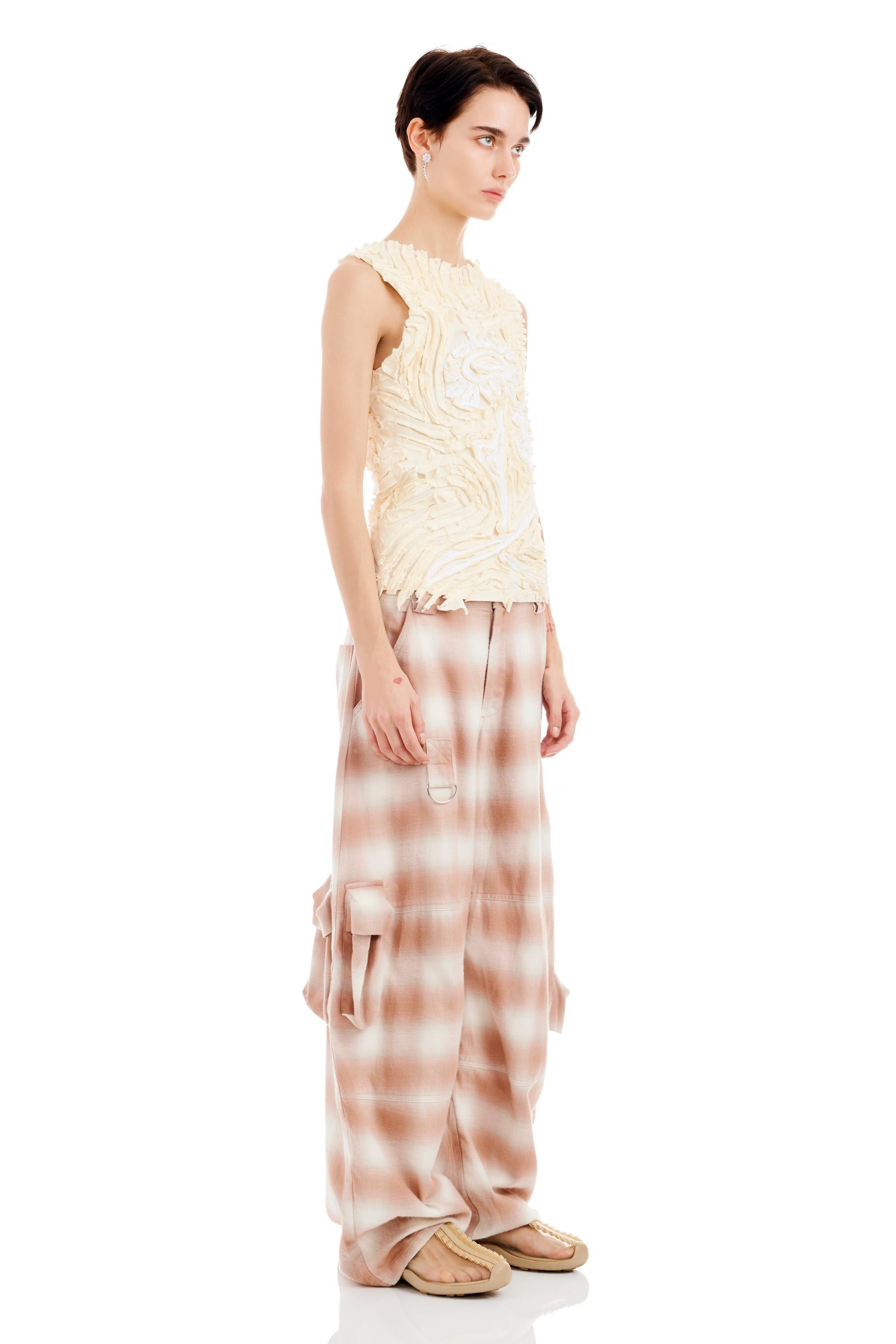 IVORY CHIRP FLOWER TANK - 3