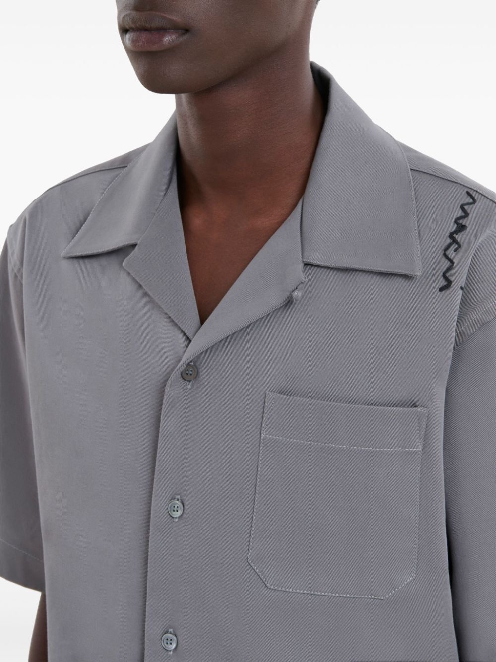piqué-weave shirt - 5