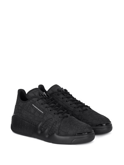 Giuseppe Zanotti panelled lace-up sneakers outlook