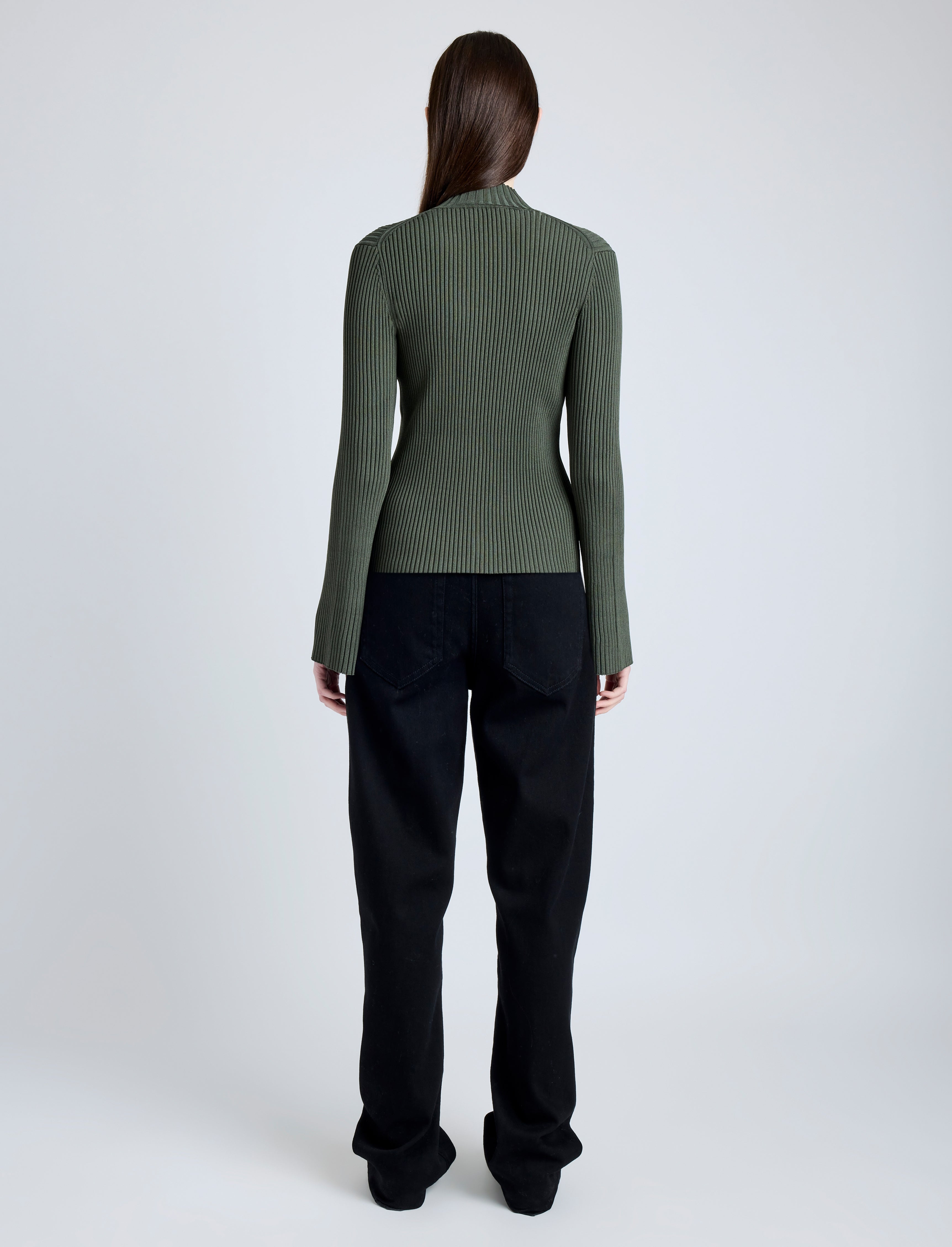 Abigail Top in Midweight Viscose Rib - 5