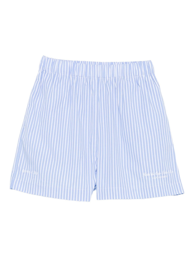 Sporty & Rich Striped Cotton Shorts 1