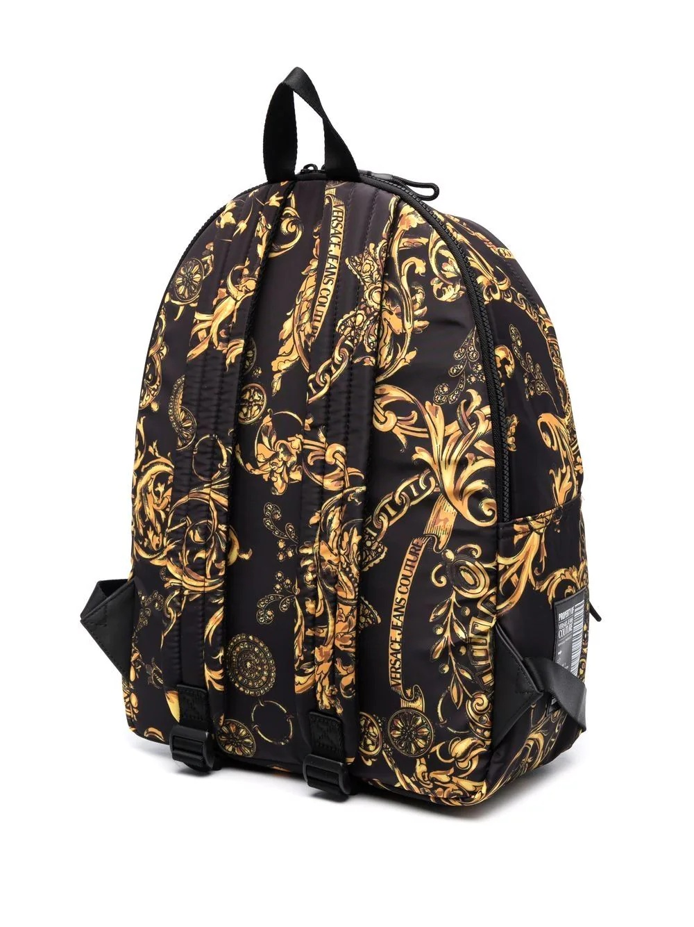 baroque-print zipped backpack - 3