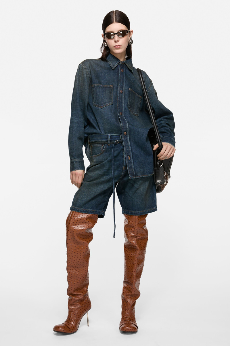 Acne Studios Denim button-up shirt - Dark Blue outlook