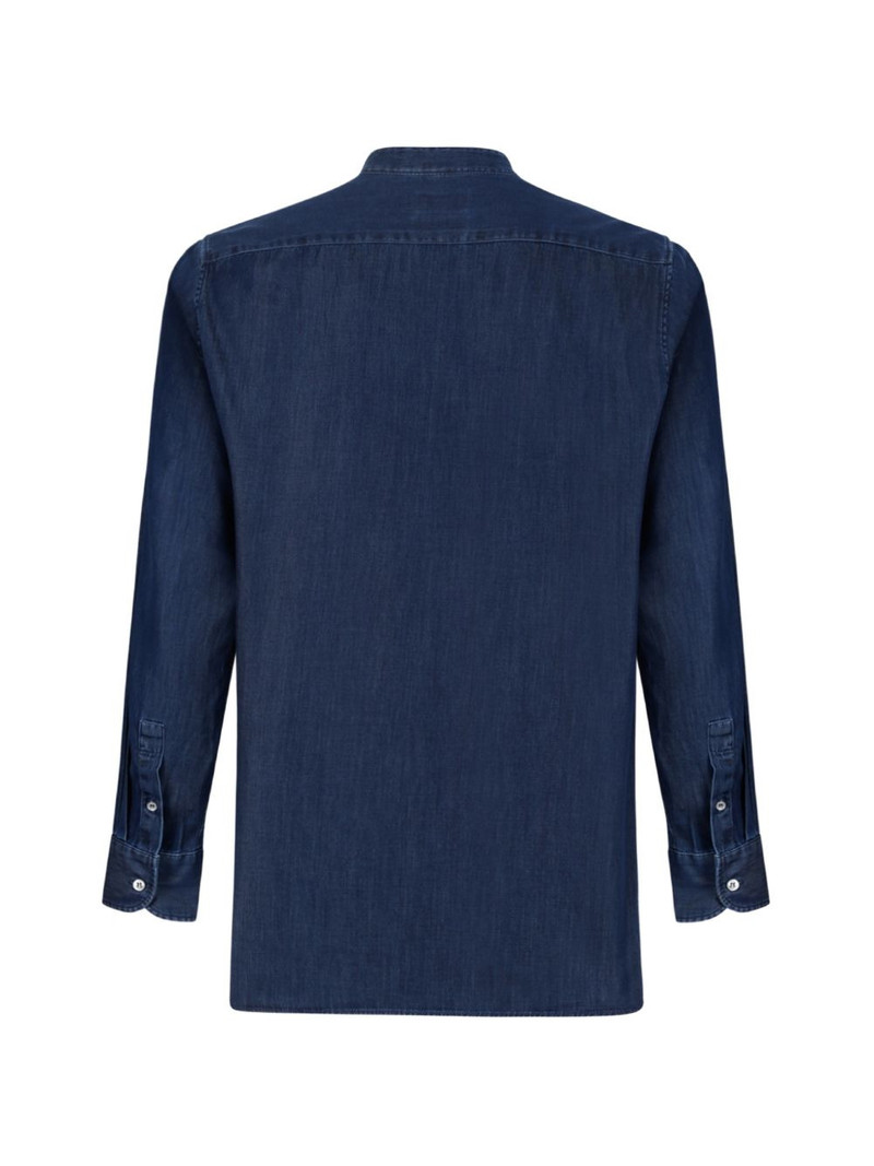 Paul & Shark mandarin-collar chest-pocket shirt outlook