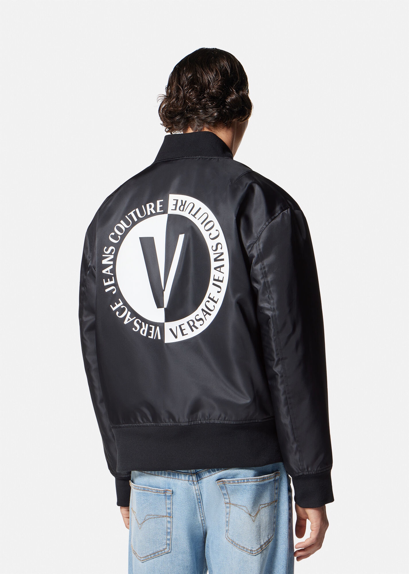 V-Emblem Bomber Jacket - 4