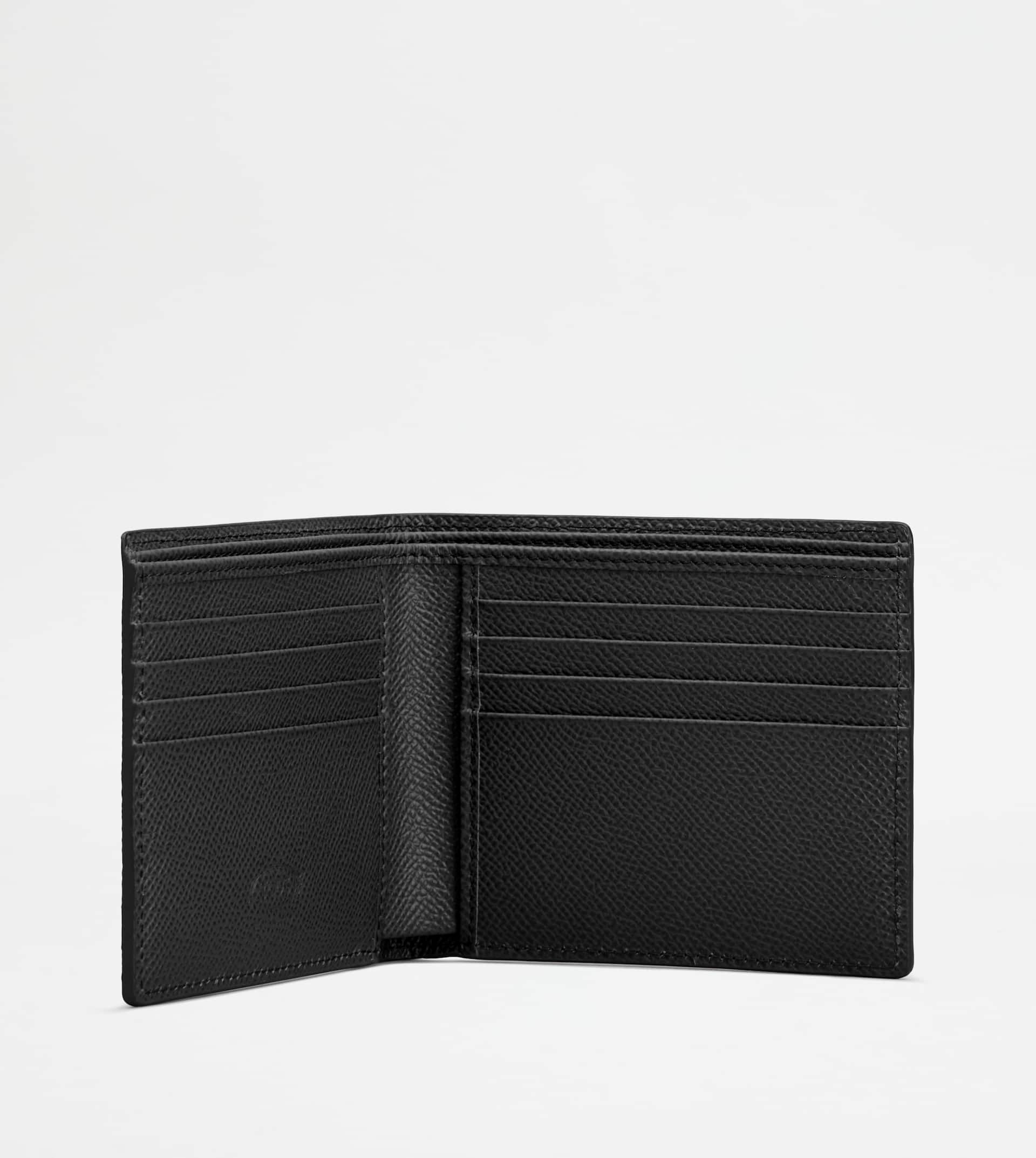 WALLET IN LEATHER - GREY, BLACK - 4