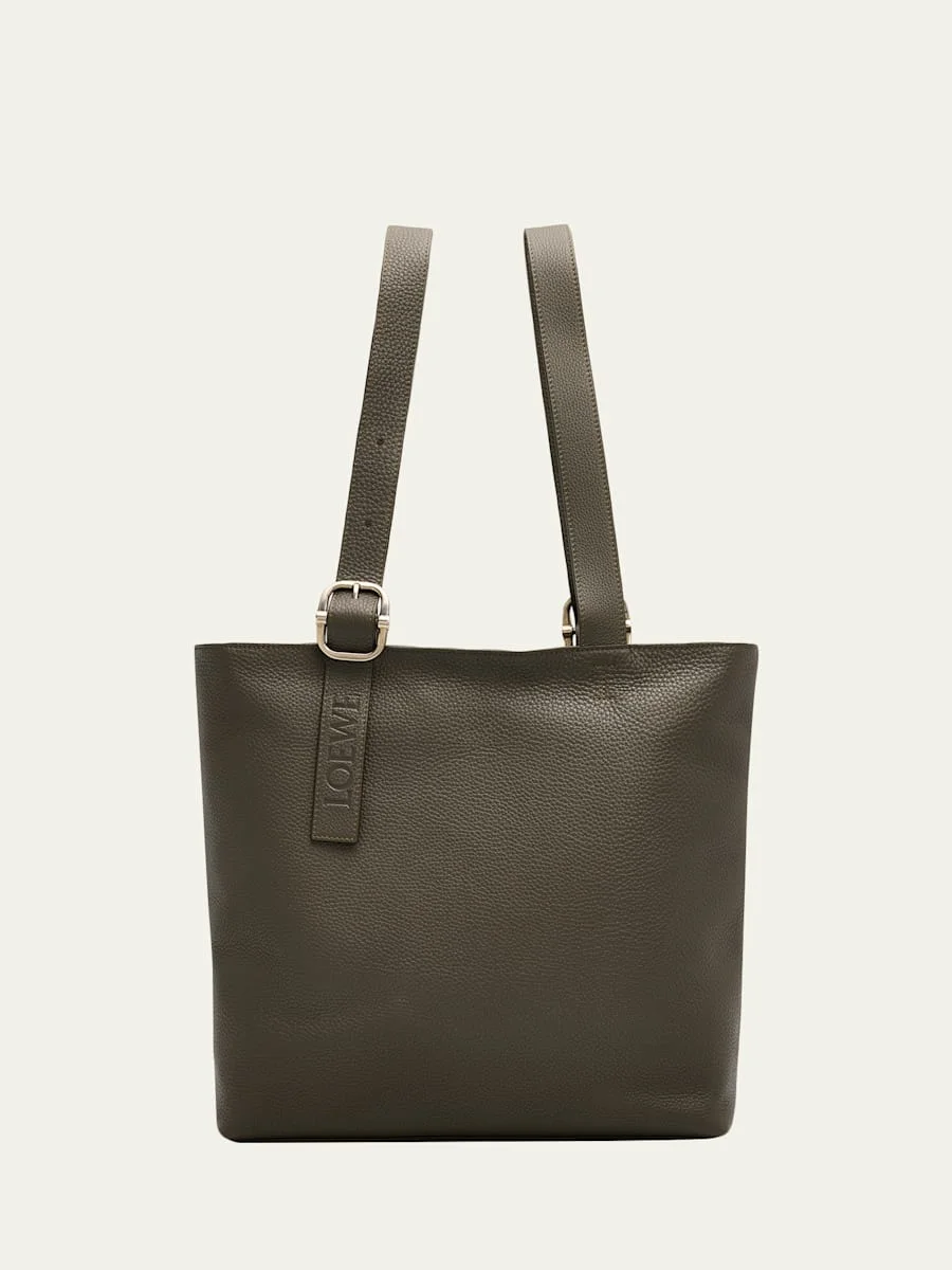 Men's Loop Zipped Leather Tote Bag - 1